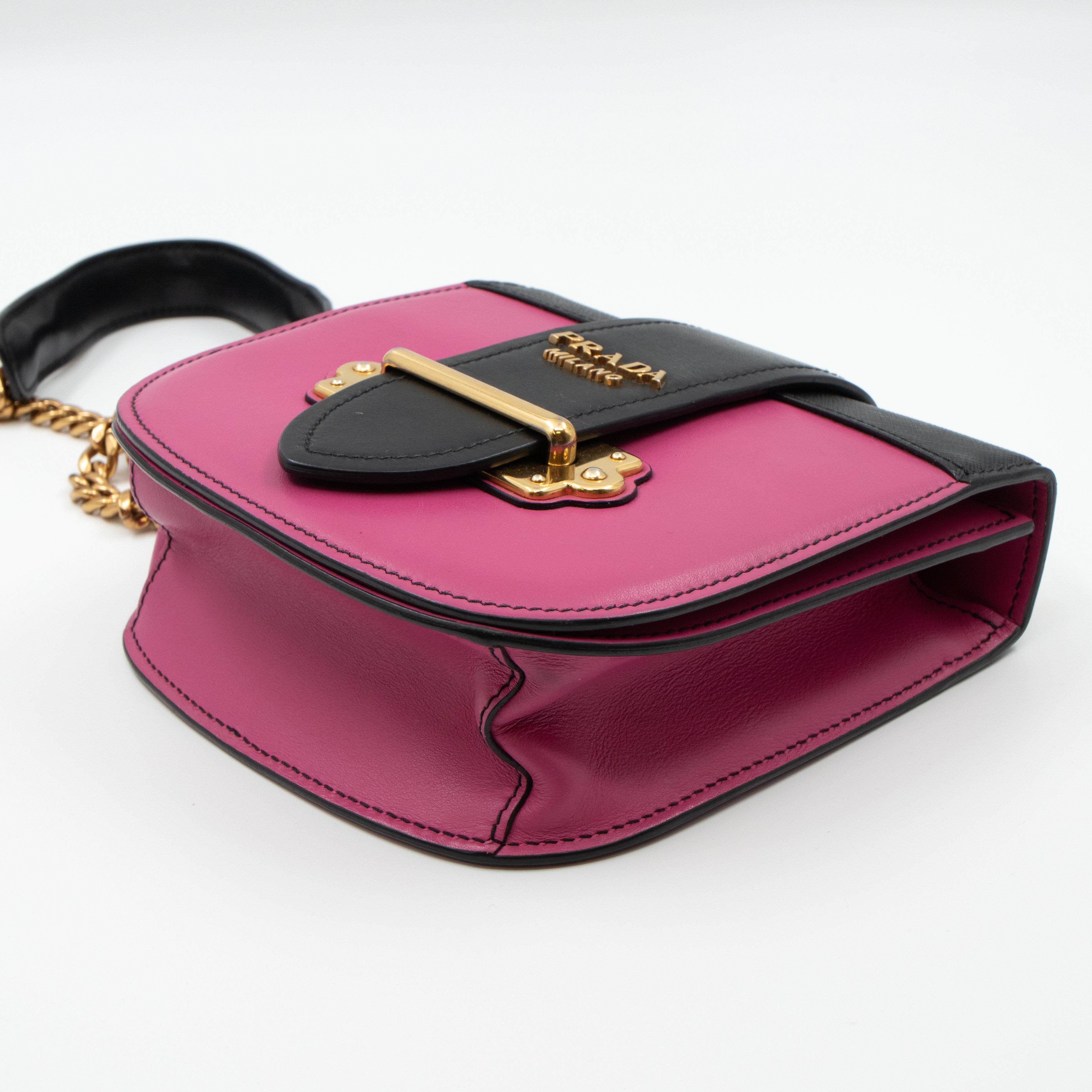 Pionniere City Pink Leather Crossbody Bag
