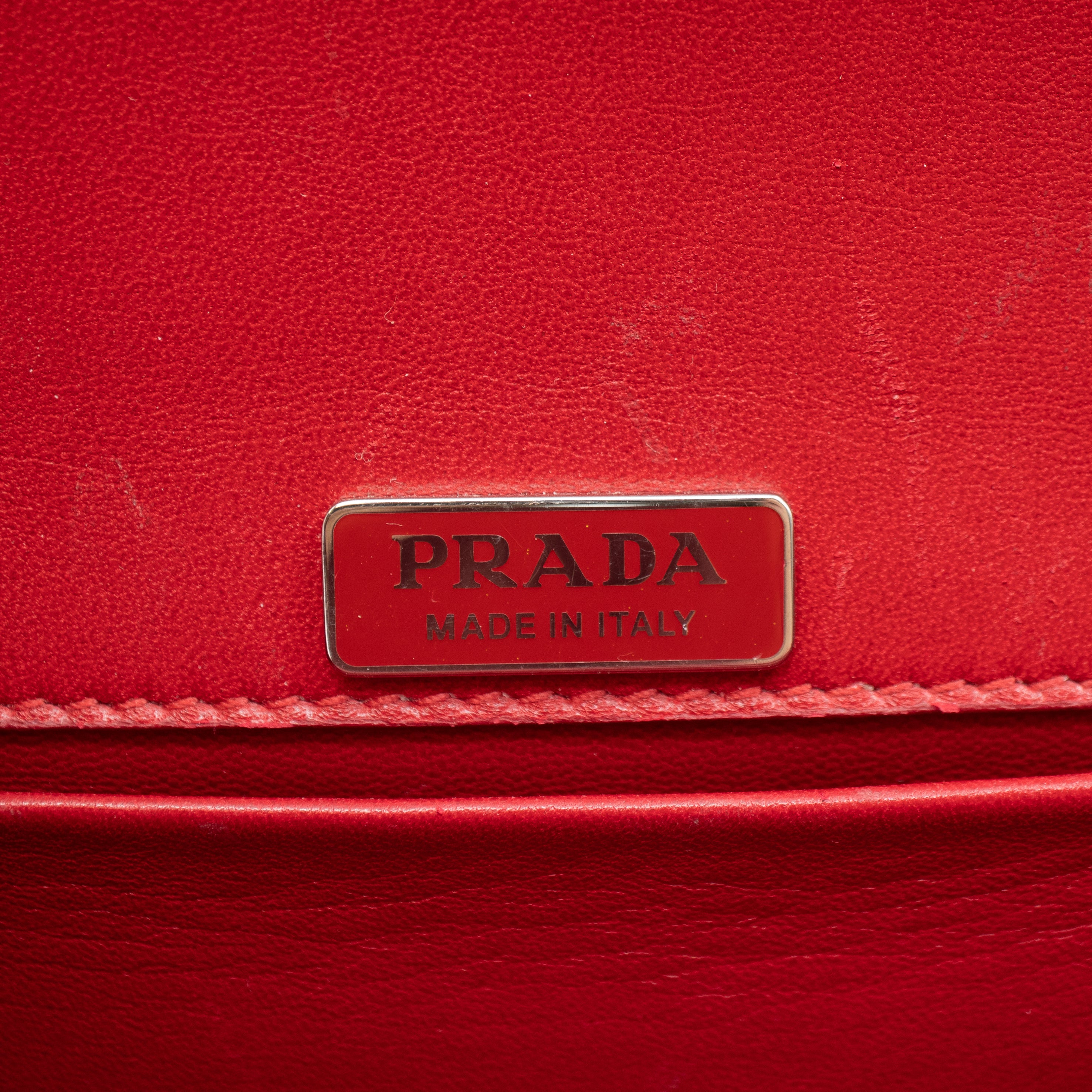 Cahier Red Suede Bag