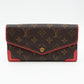 Sarah Wallet Retiro Monogram Red