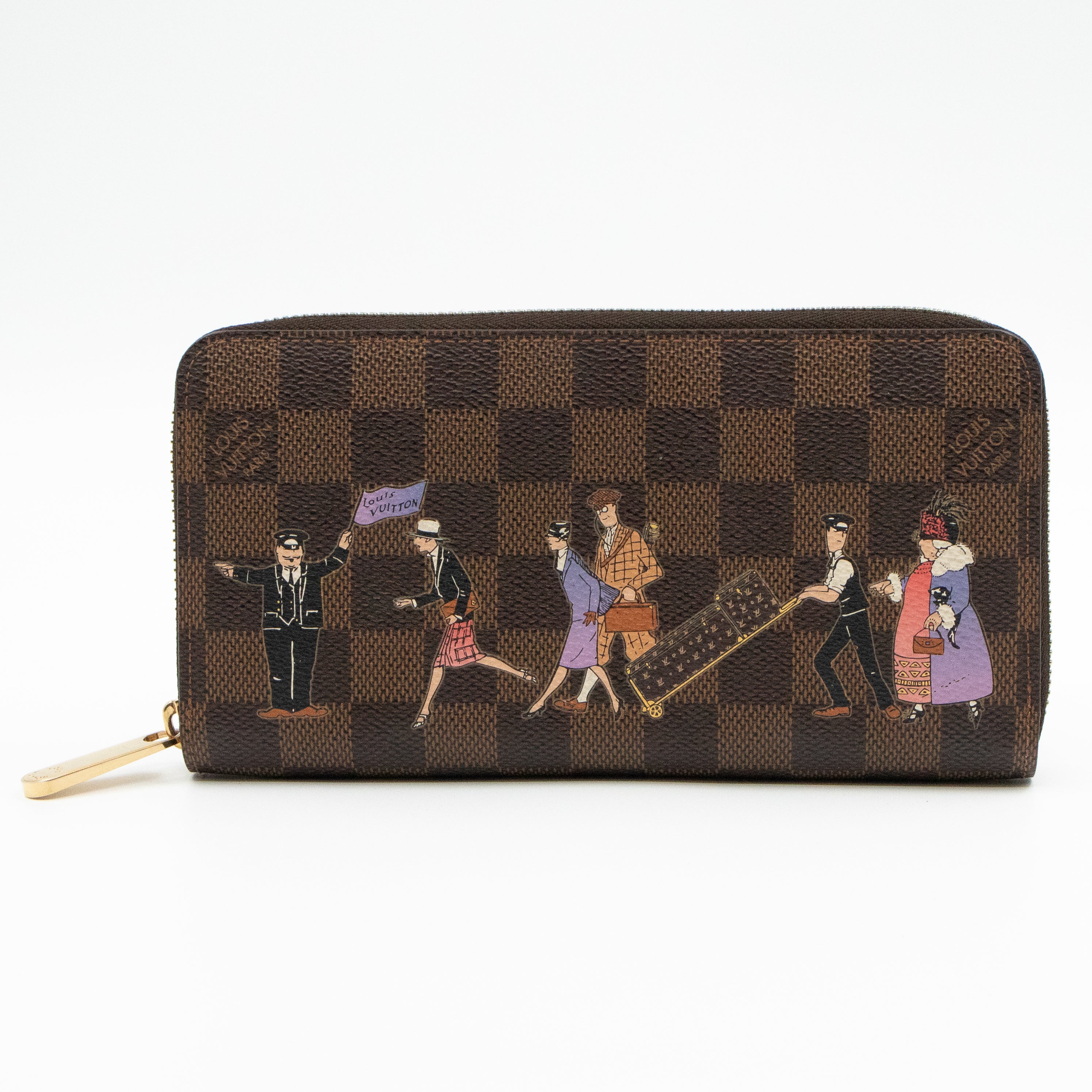 Zippy Wallet Damier Ebene Illustre