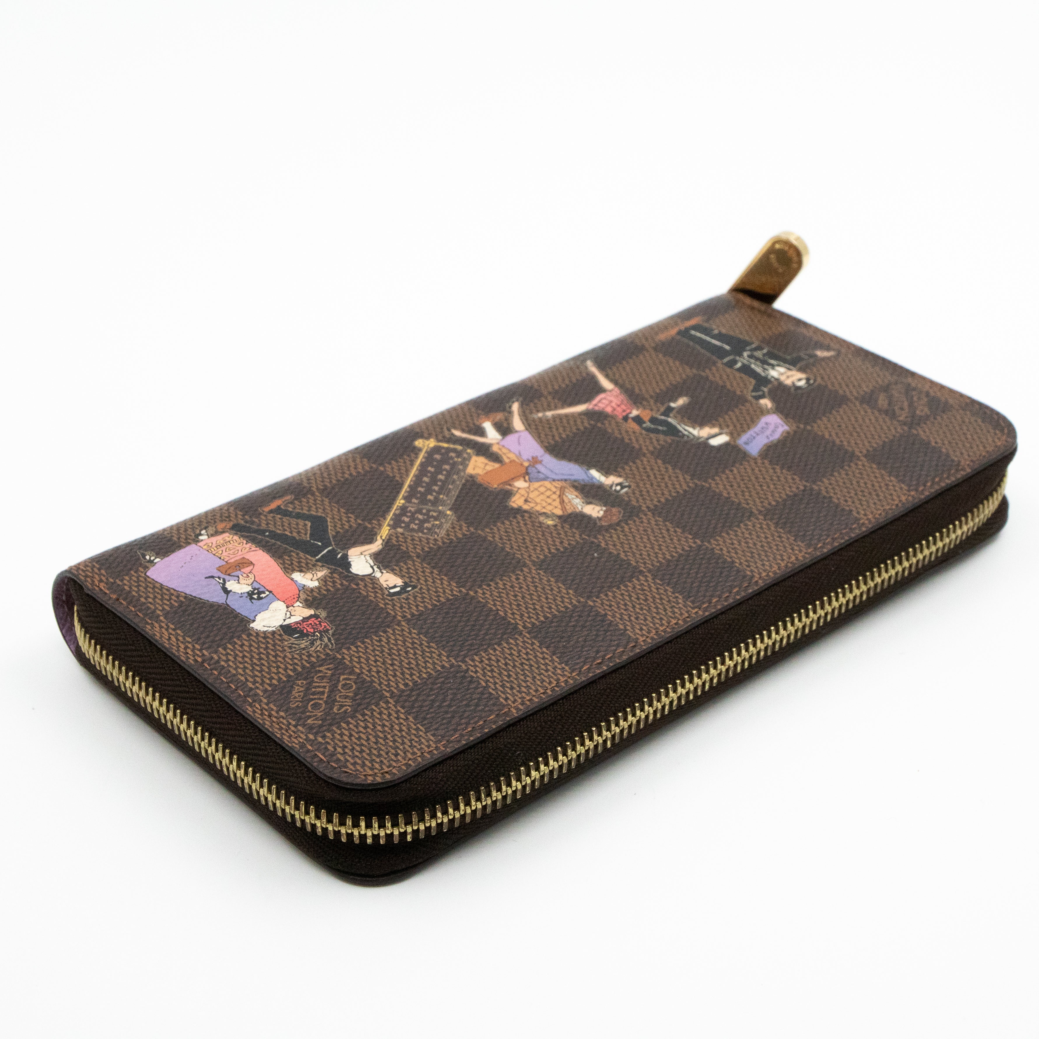 Zippy Wallet Damier Ebene Illustre