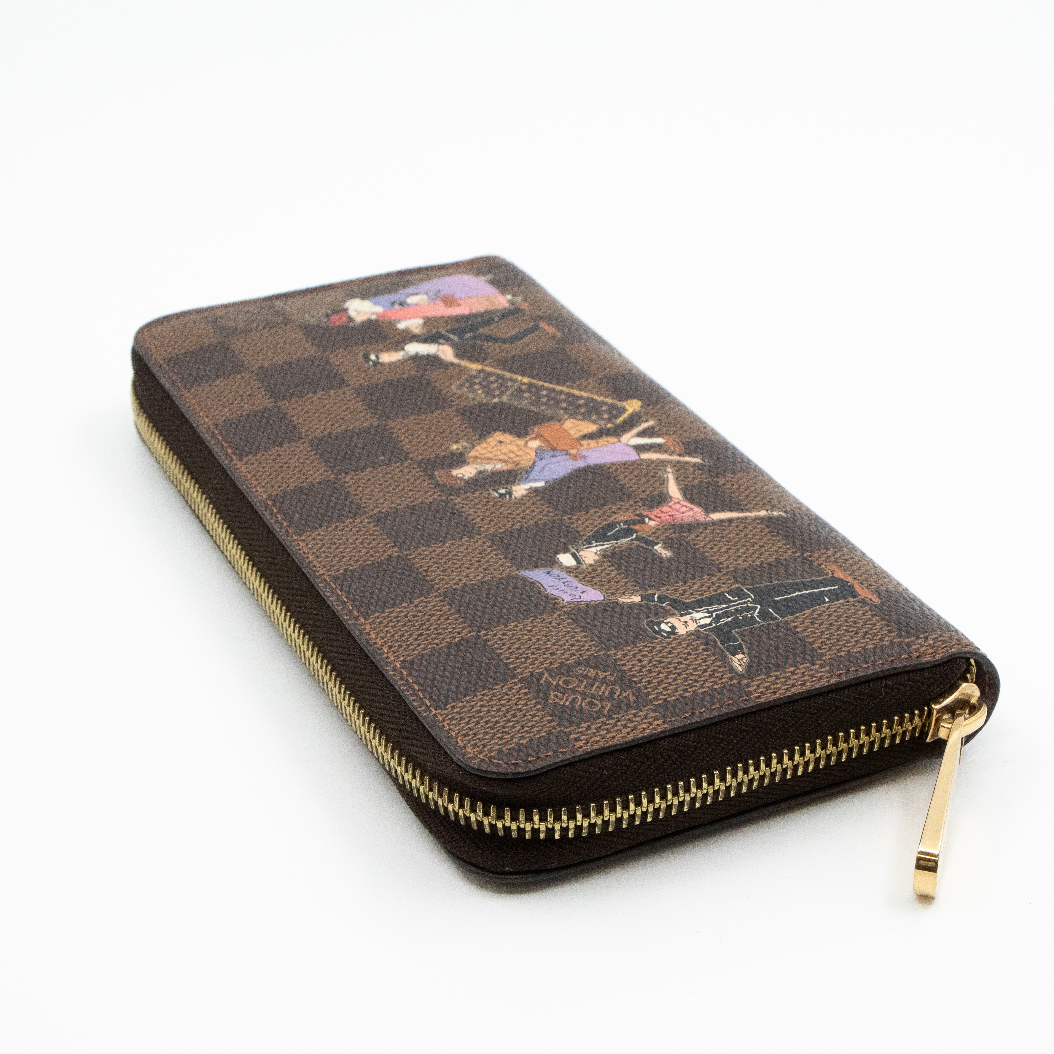 Zippy Wallet Damier Ebene Illustre