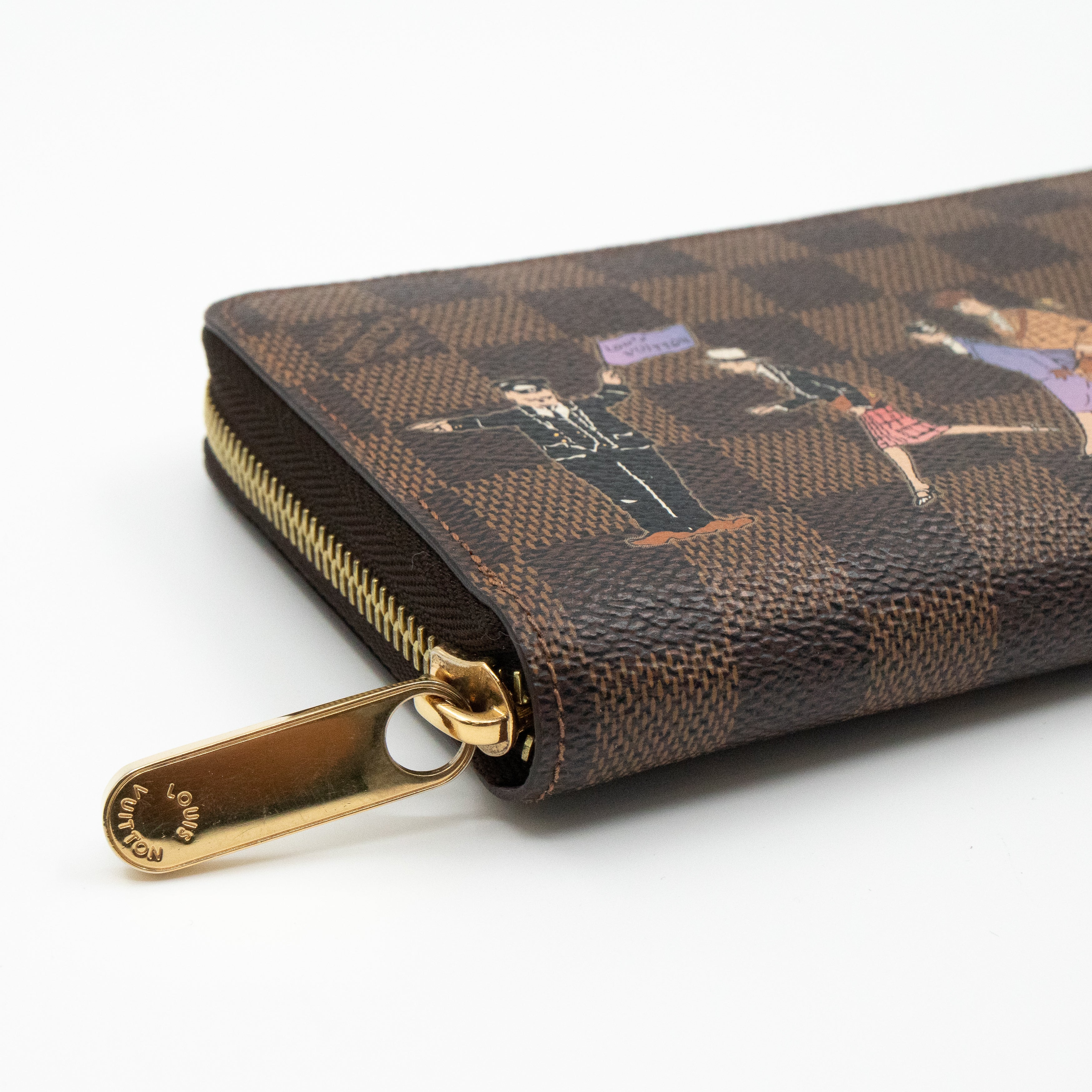 Zippy Wallet Damier Ebene Illustre