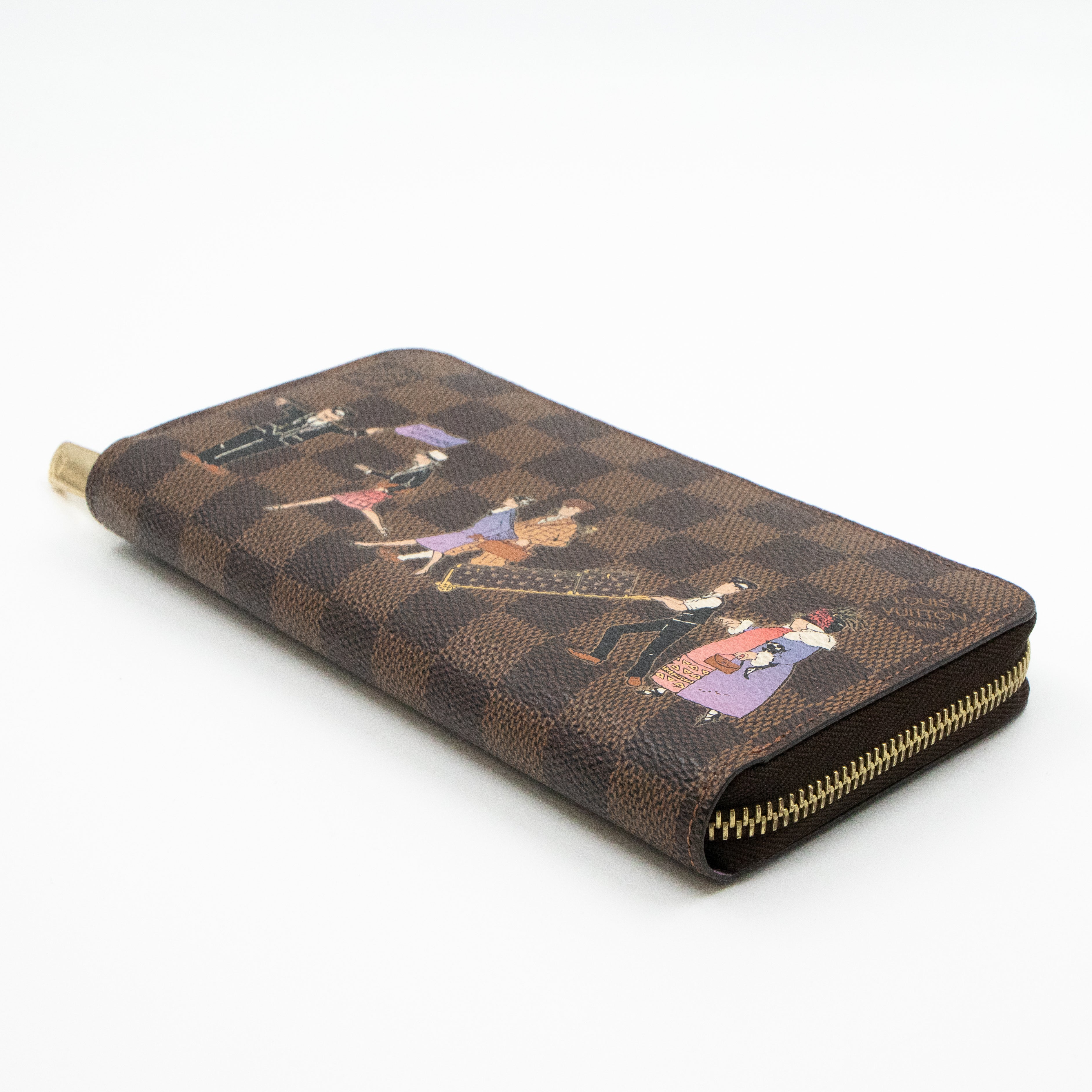 Zippy Wallet Damier Ebene Illustre