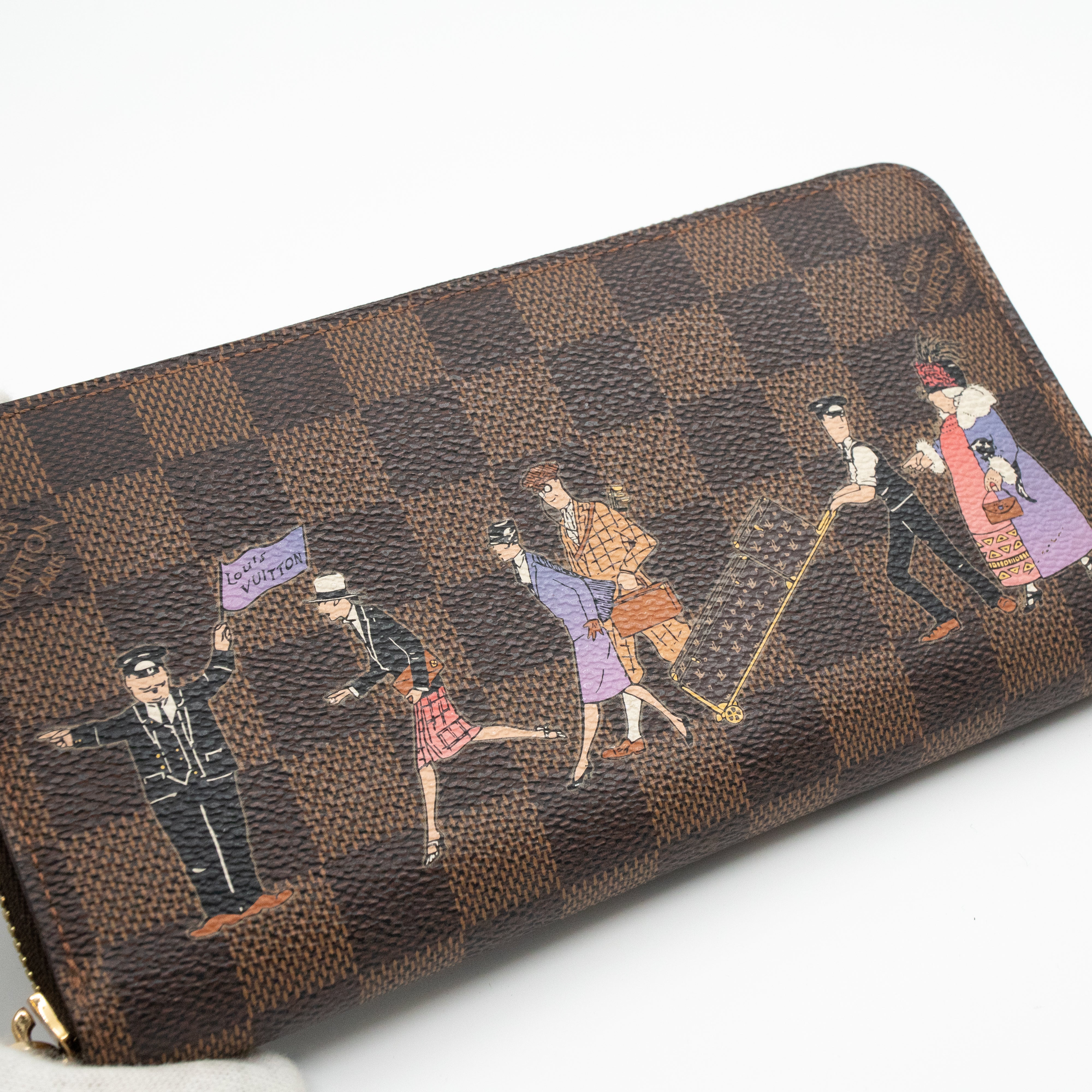 Zippy Wallet Damier Ebene Illustre