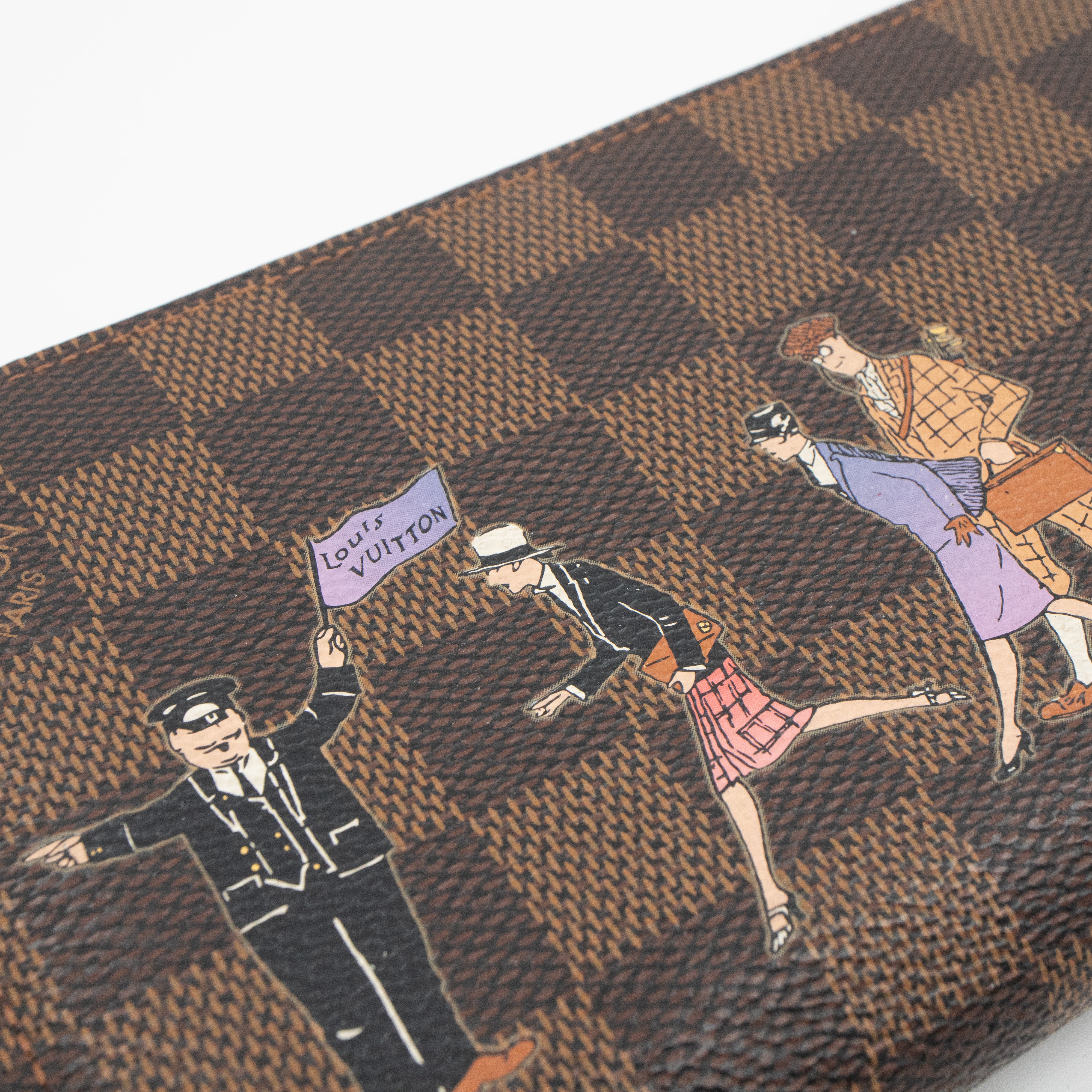 Zippy Wallet Damier Ebene Illustre