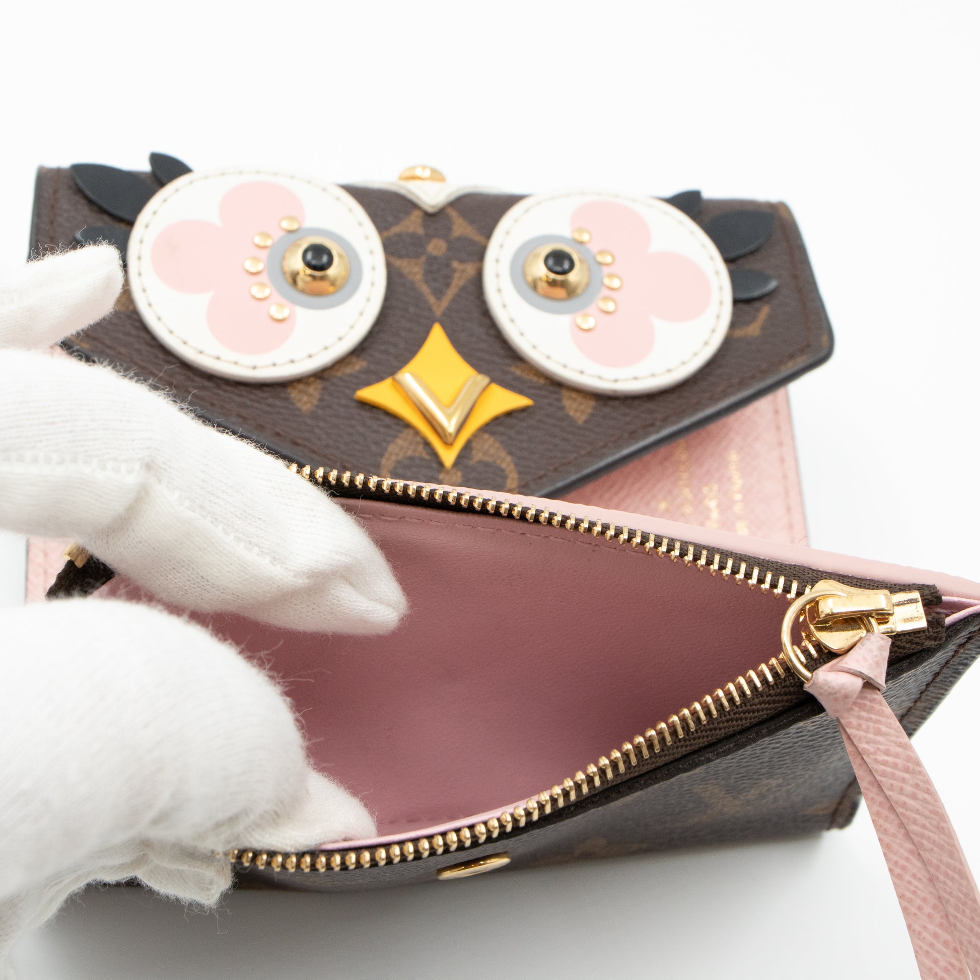 Louis Vuitton Monogram Owl Love Bird Card Case Wallet Multiple