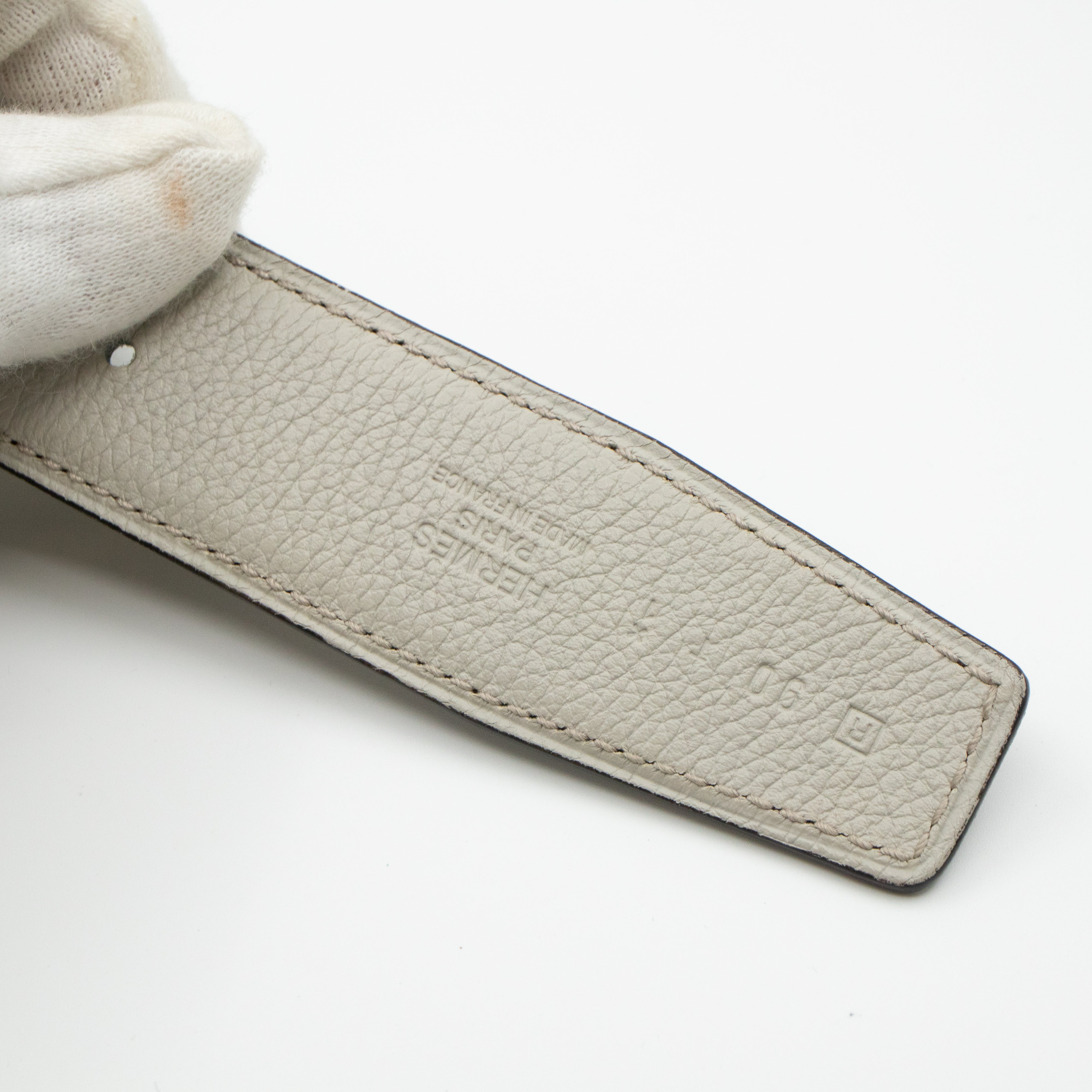 H Buckle & Reversible Leather Belt 90