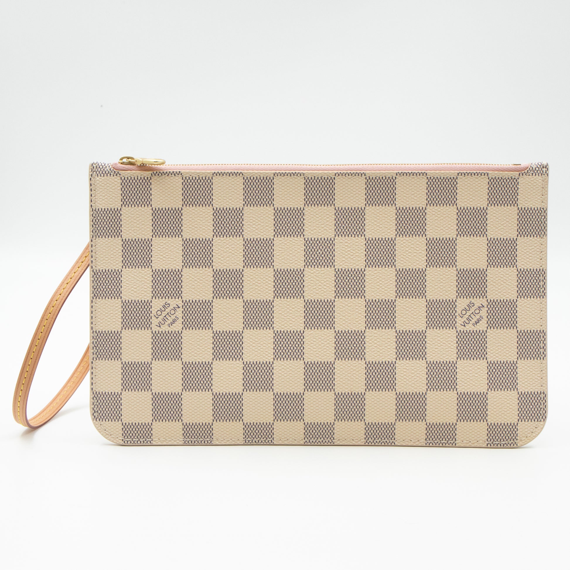 Luxury Handbags LOUIS VUITTON Neverfull Wristlet Pochette From The Damier  Azur Collection 810-00406 - Mazzarese Jewelry
