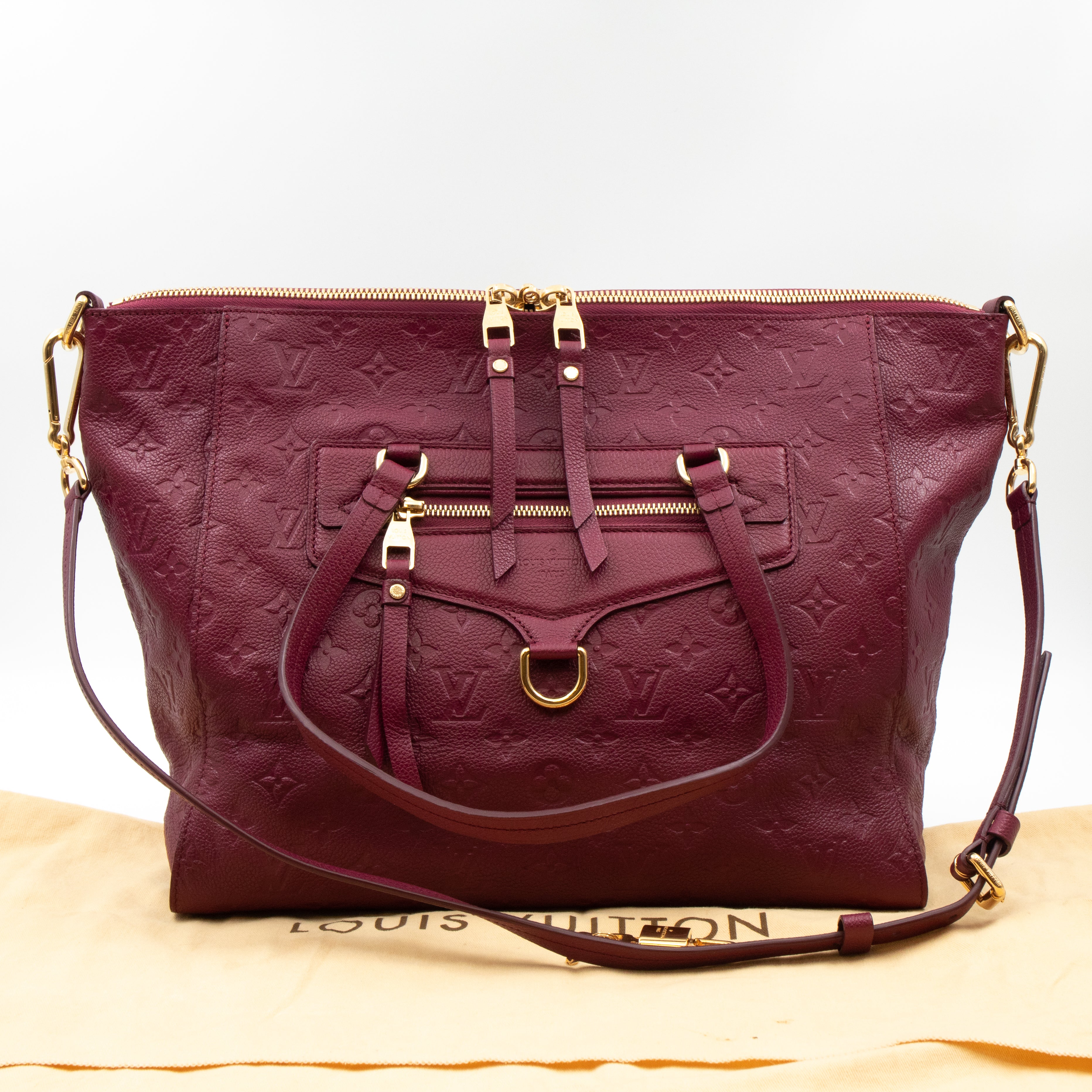 Lumineuse PM Monogram Empreinte Burgundy