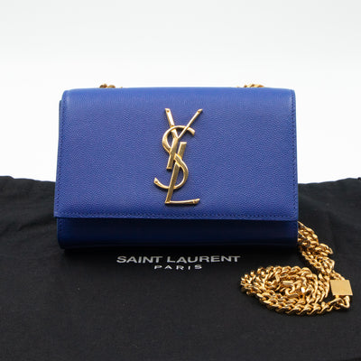 Monogram Kate Small Royal Blue Leather