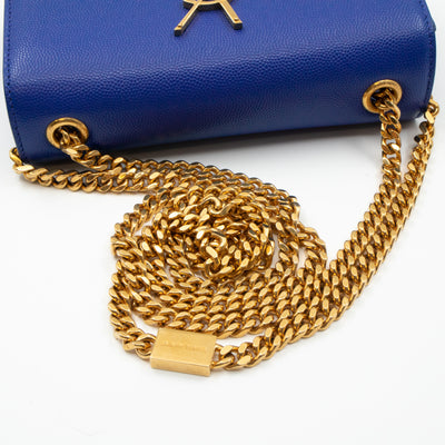 Monogram Kate Small Royal Blue Leather