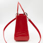 Lady Dior Medium Coral Patent Leather