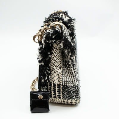Miss Dior Flap Bag Black White Tweed