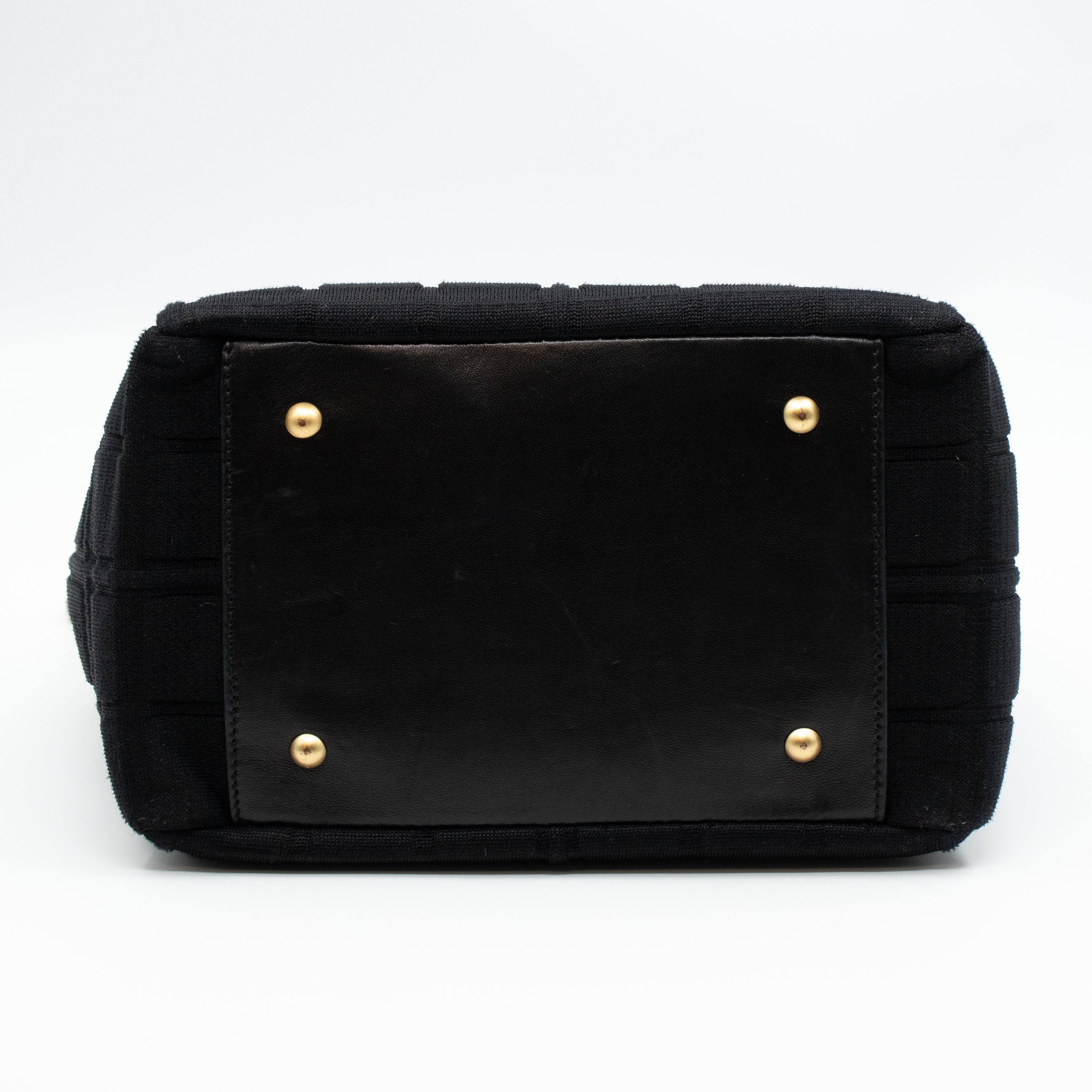 Rise-On Tote Chocolate Bar Black Cotton