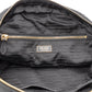 Chain Bowler Bag Black Quilted Tessuto