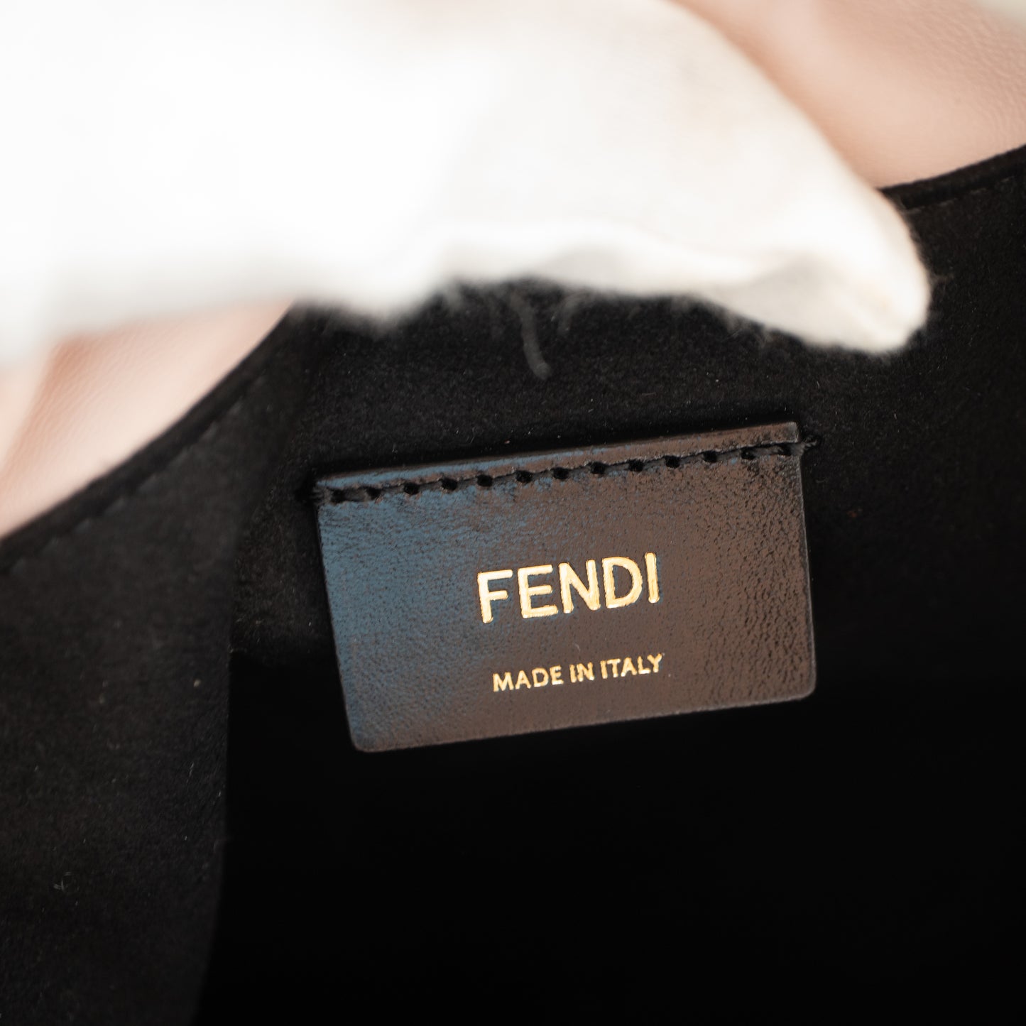 Fendi Pack Pouch Medium Light Pink Leather