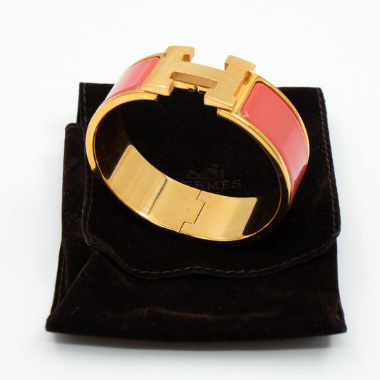 Clic Clac H Bracelet Medium Pink Gold