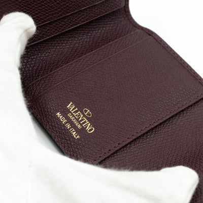 Small VSLING Wallet Burgundy Leather