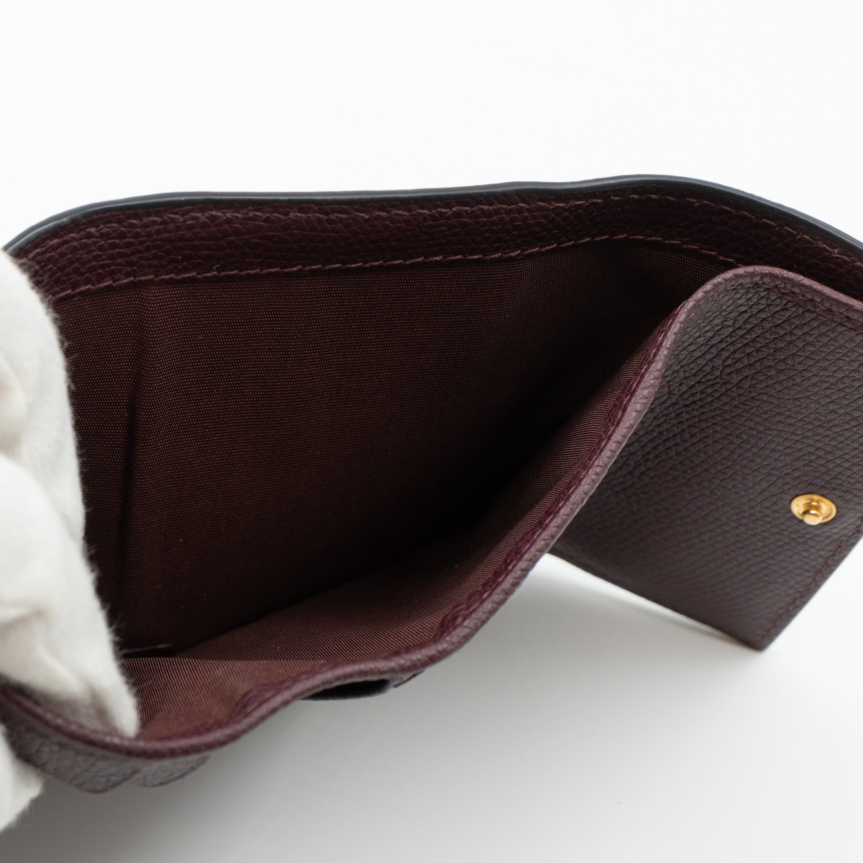 Small VSLING Wallet Burgundy Leather