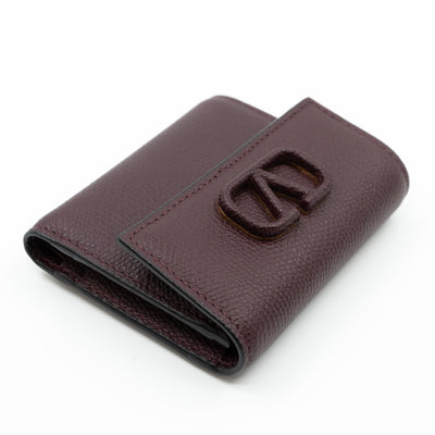 Small VSLING Wallet Burgundy Leather
