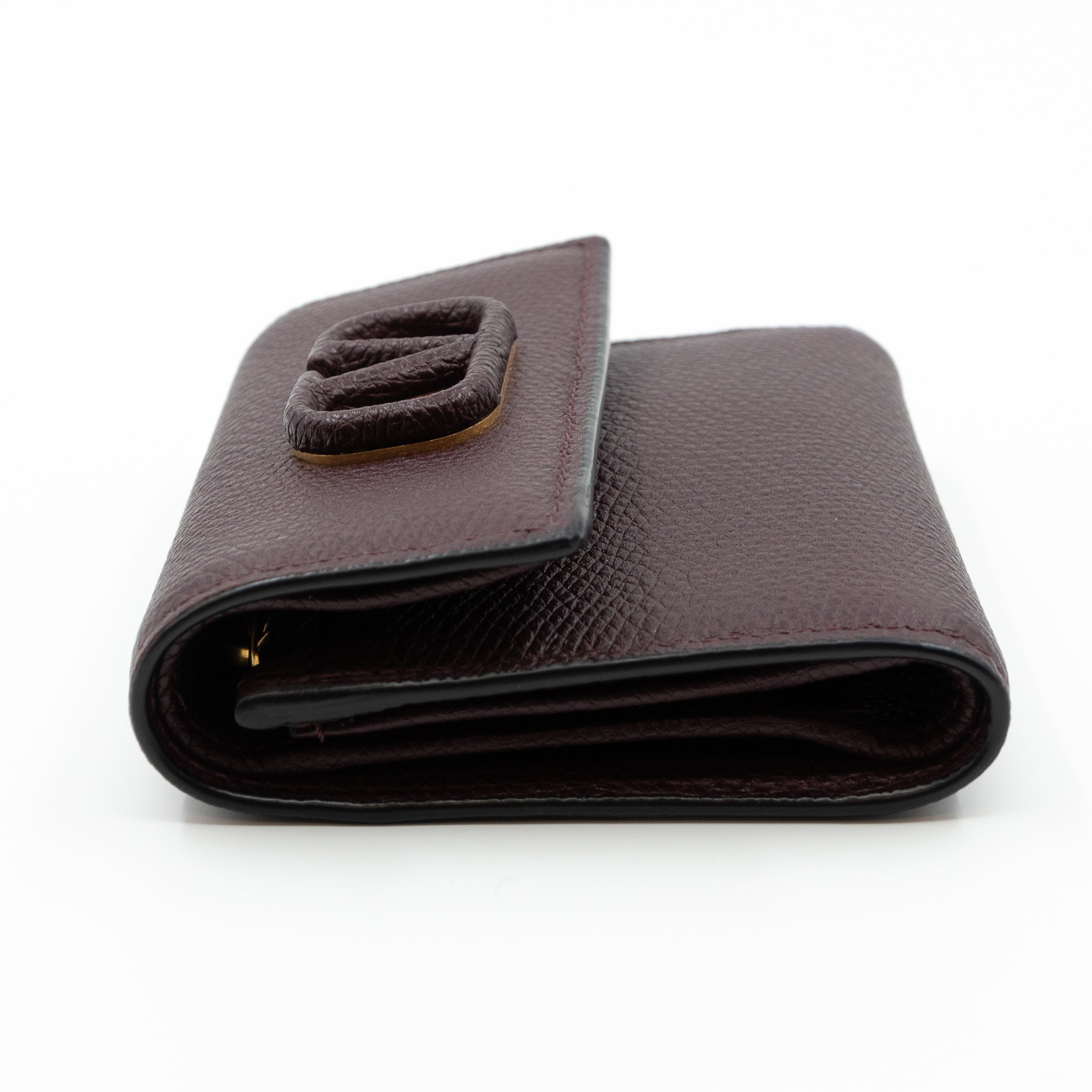 Small VSLING Wallet Burgundy Leather