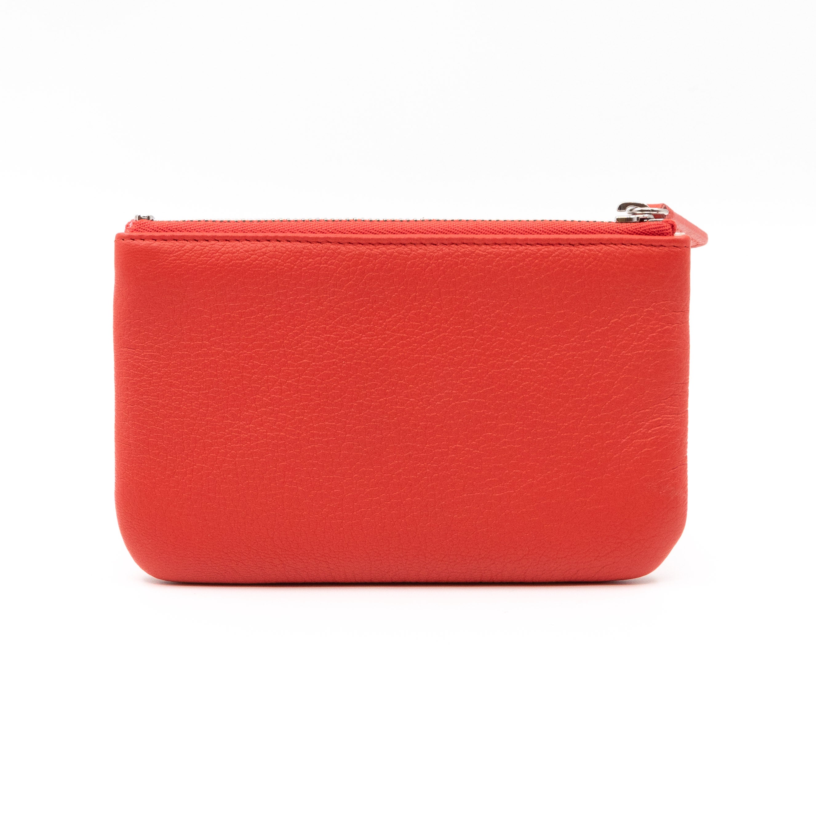 Classic Mini Pouch Lucky Ski Coral Leather