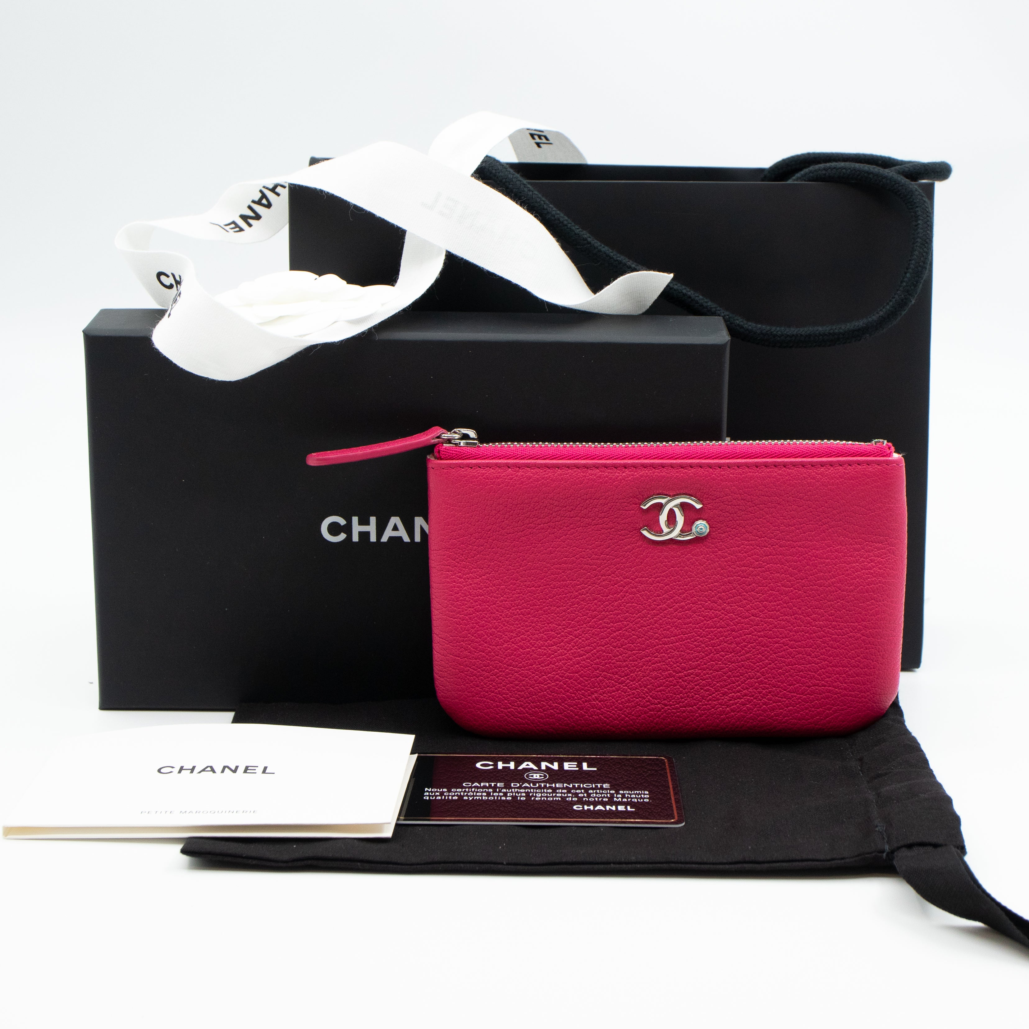 Classic Mini Pouch Pink Leather
