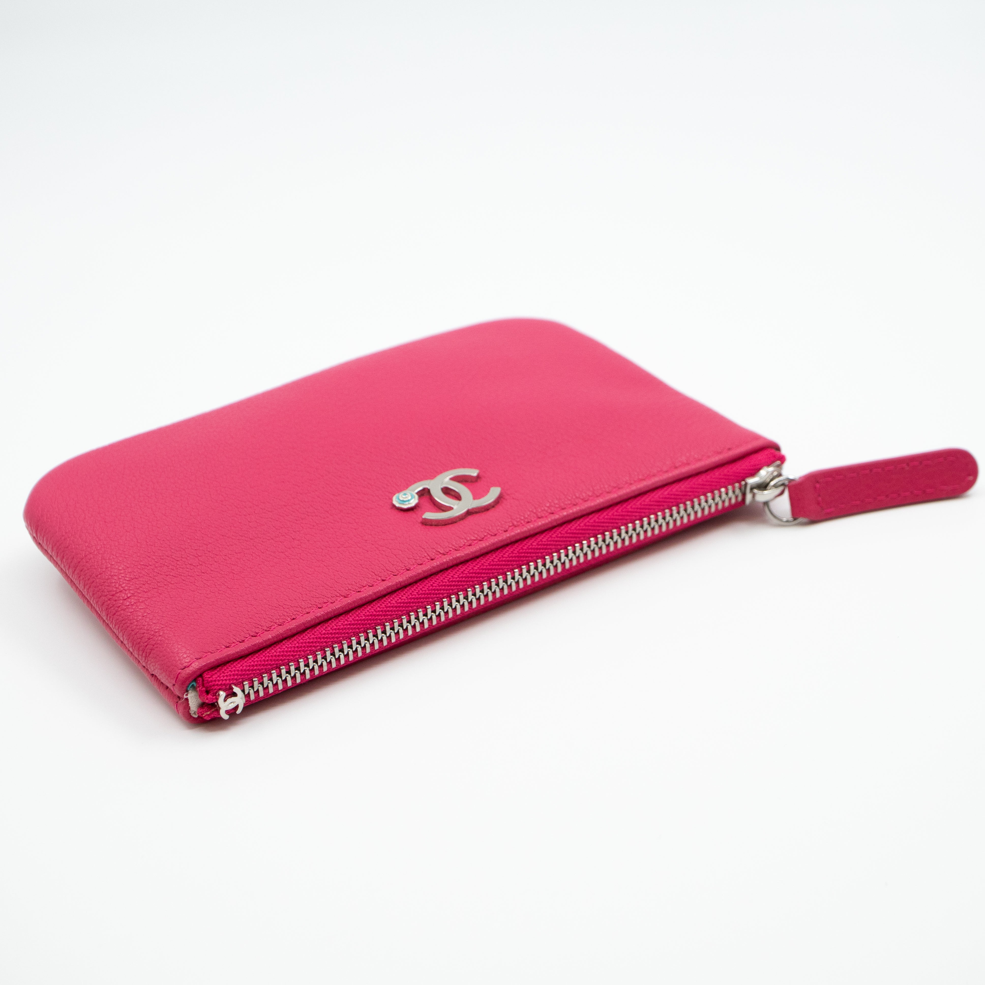 Classic Mini Pouch Pink Leather