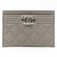 Boy Classic Card Holder Grey Caviar