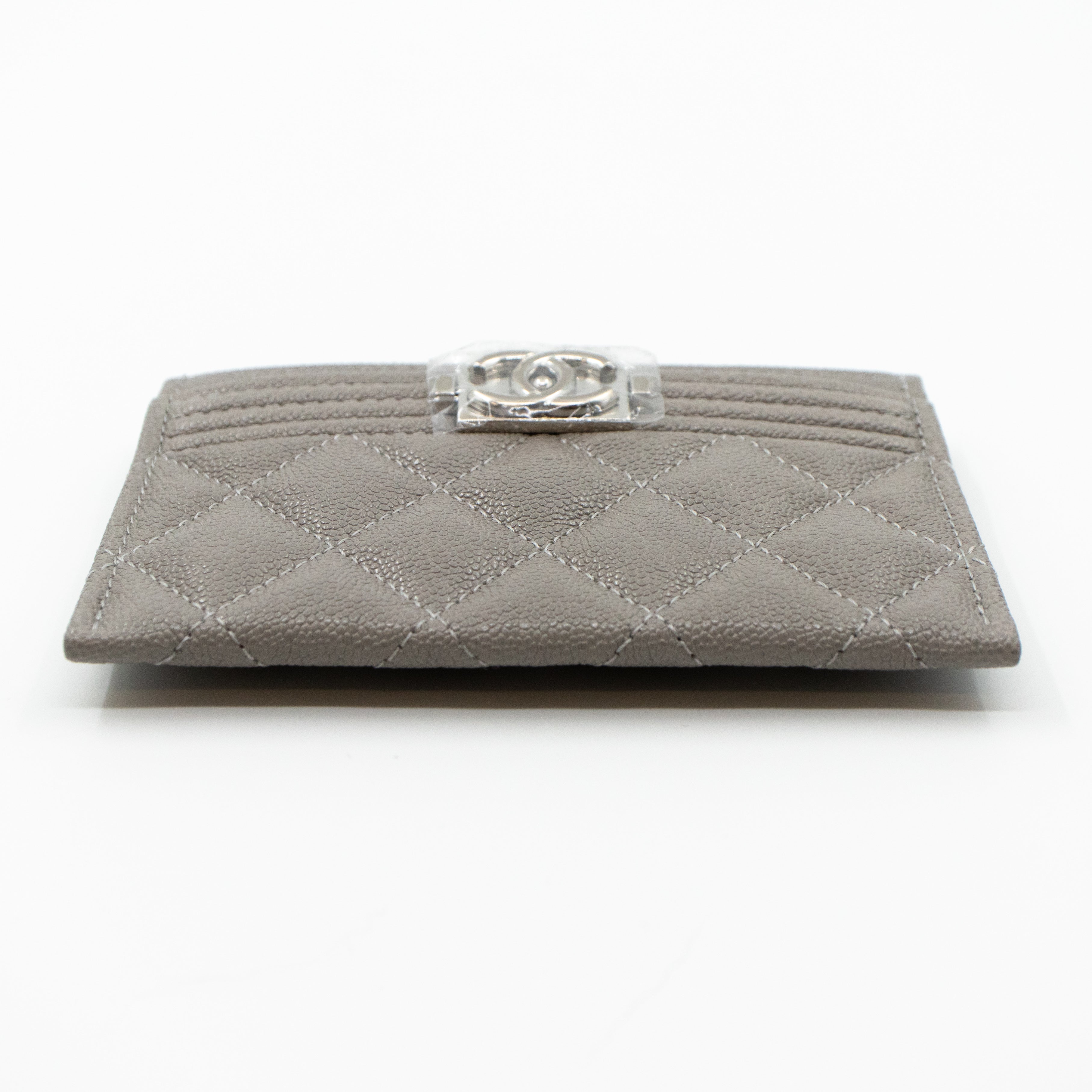 Boy Classic Card Holder Grey Caviar