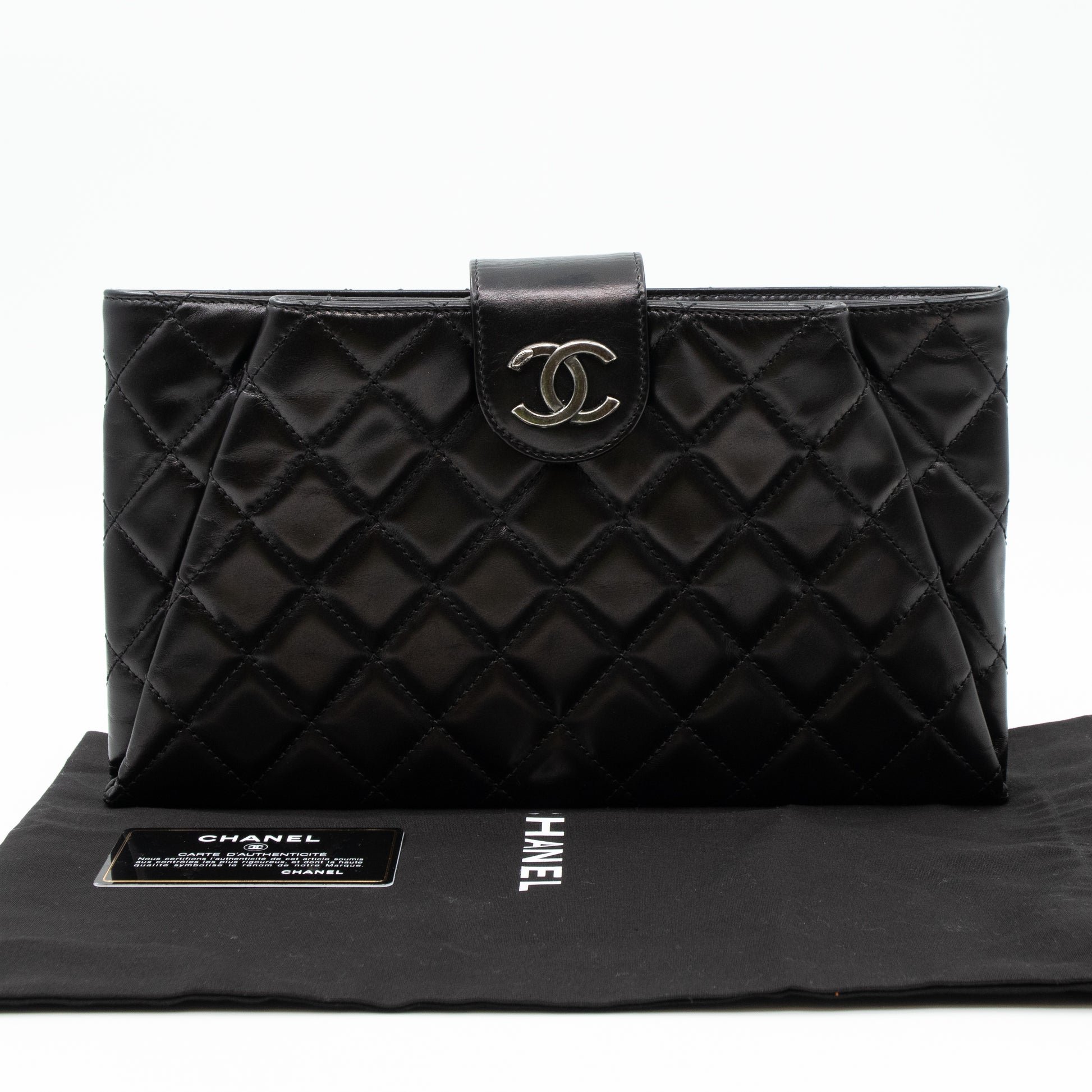 Chanel coco pleats clutch Clearance