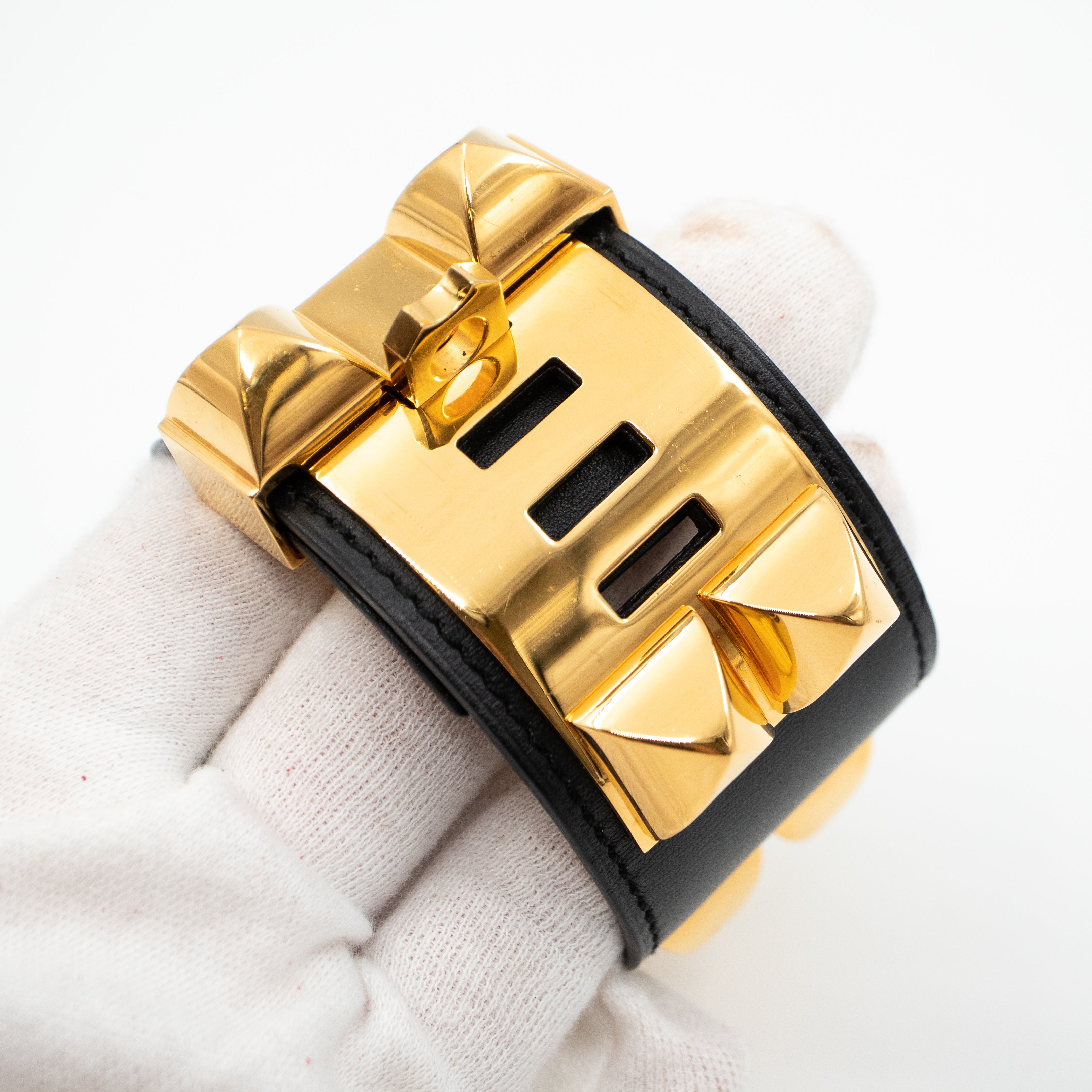 Collier de Chien Gold Black Bracelet