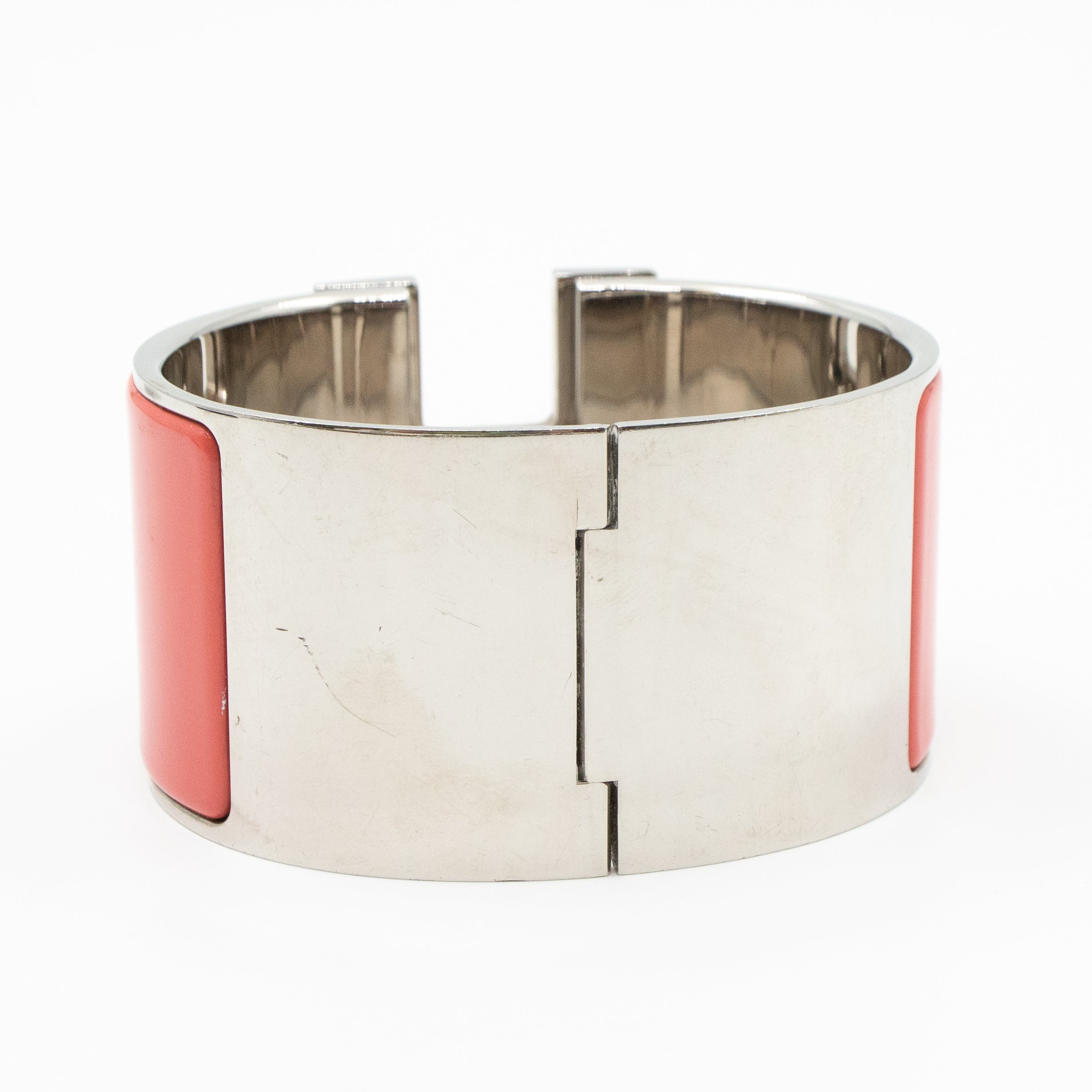 Clic Clac H Bracelet Wide Pink Silver