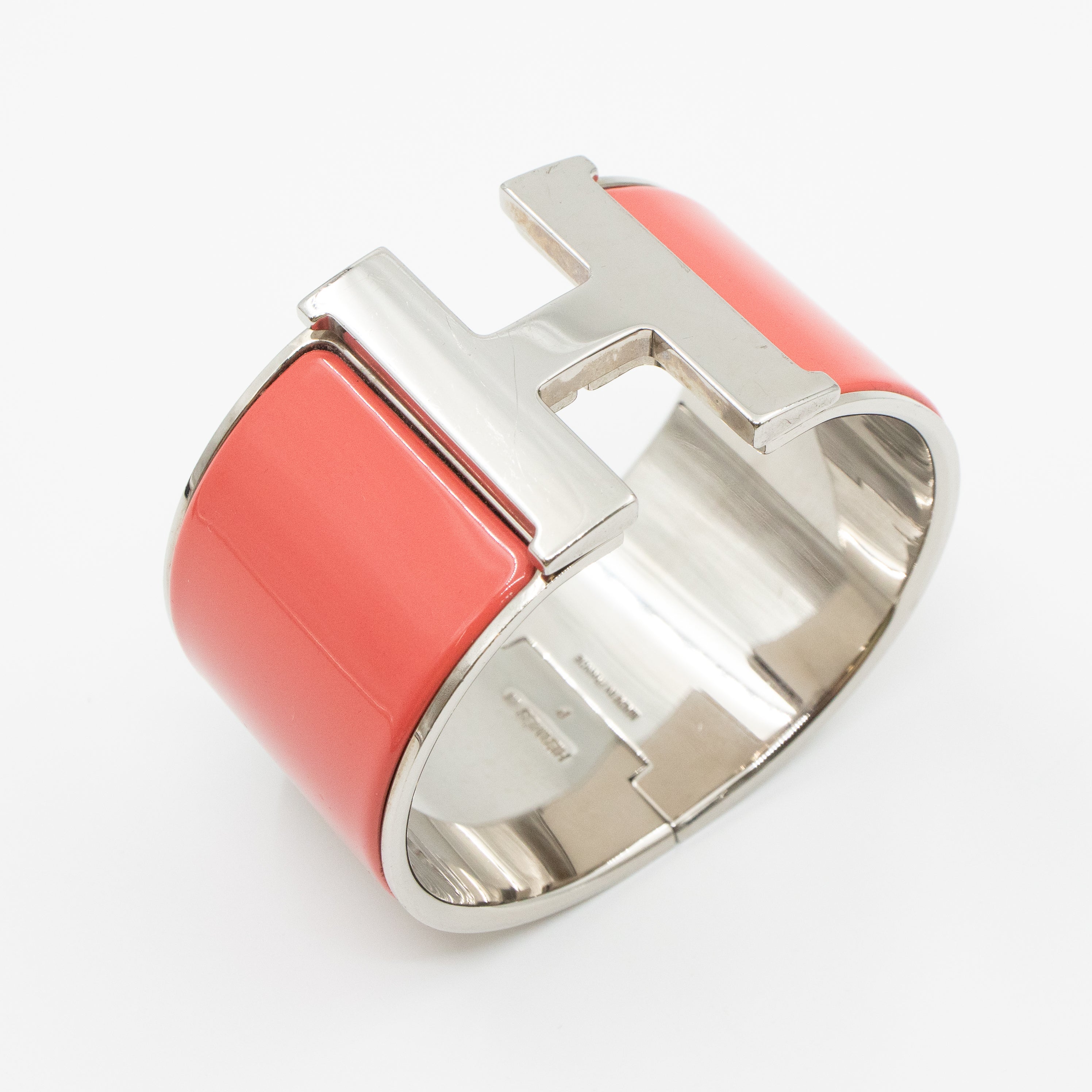 Clic Clac H Bracelet Wide Pink Silver