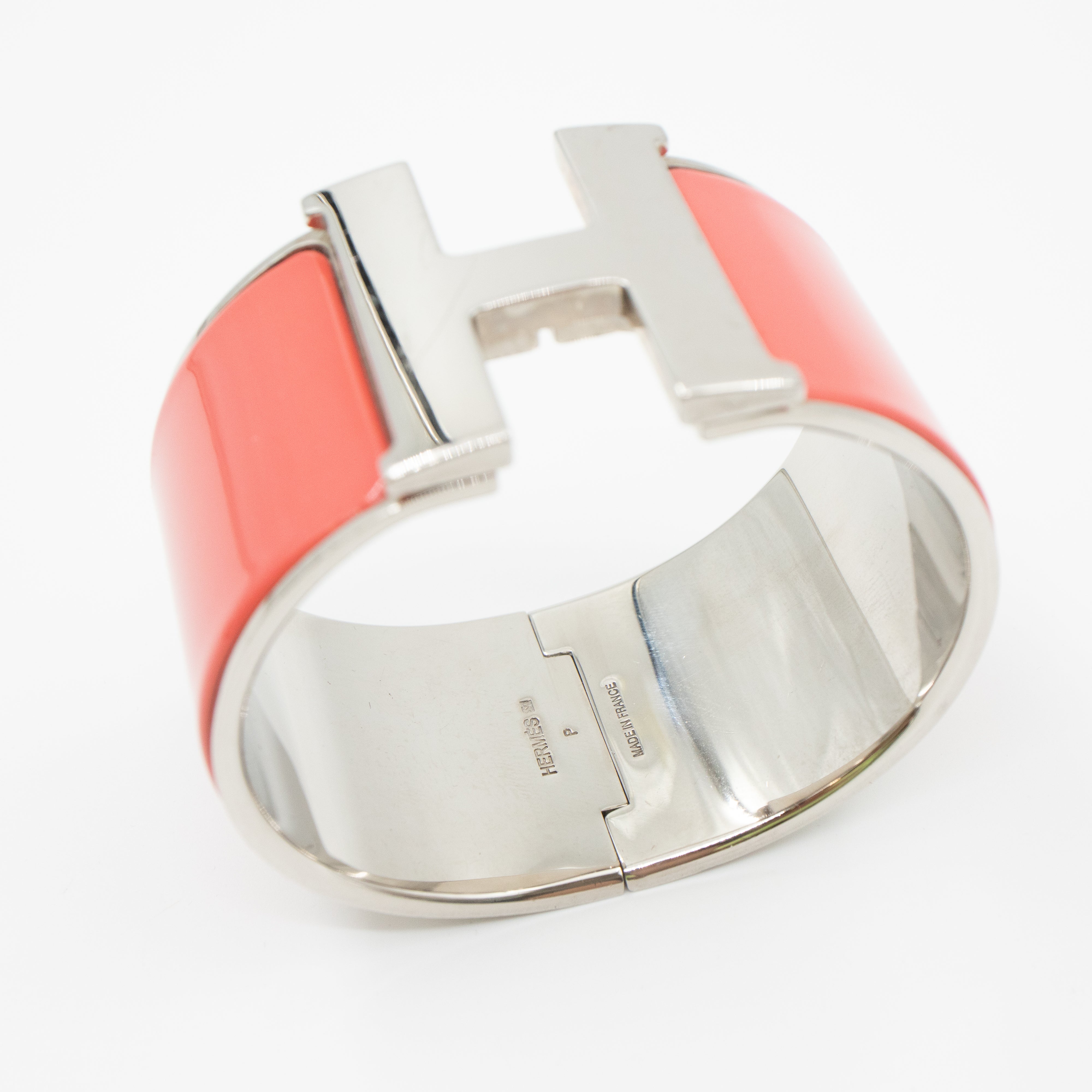 Clic Clac H Bracelet Wide Pink Silver
