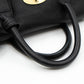 Small Bayswater Satchel Black Leather