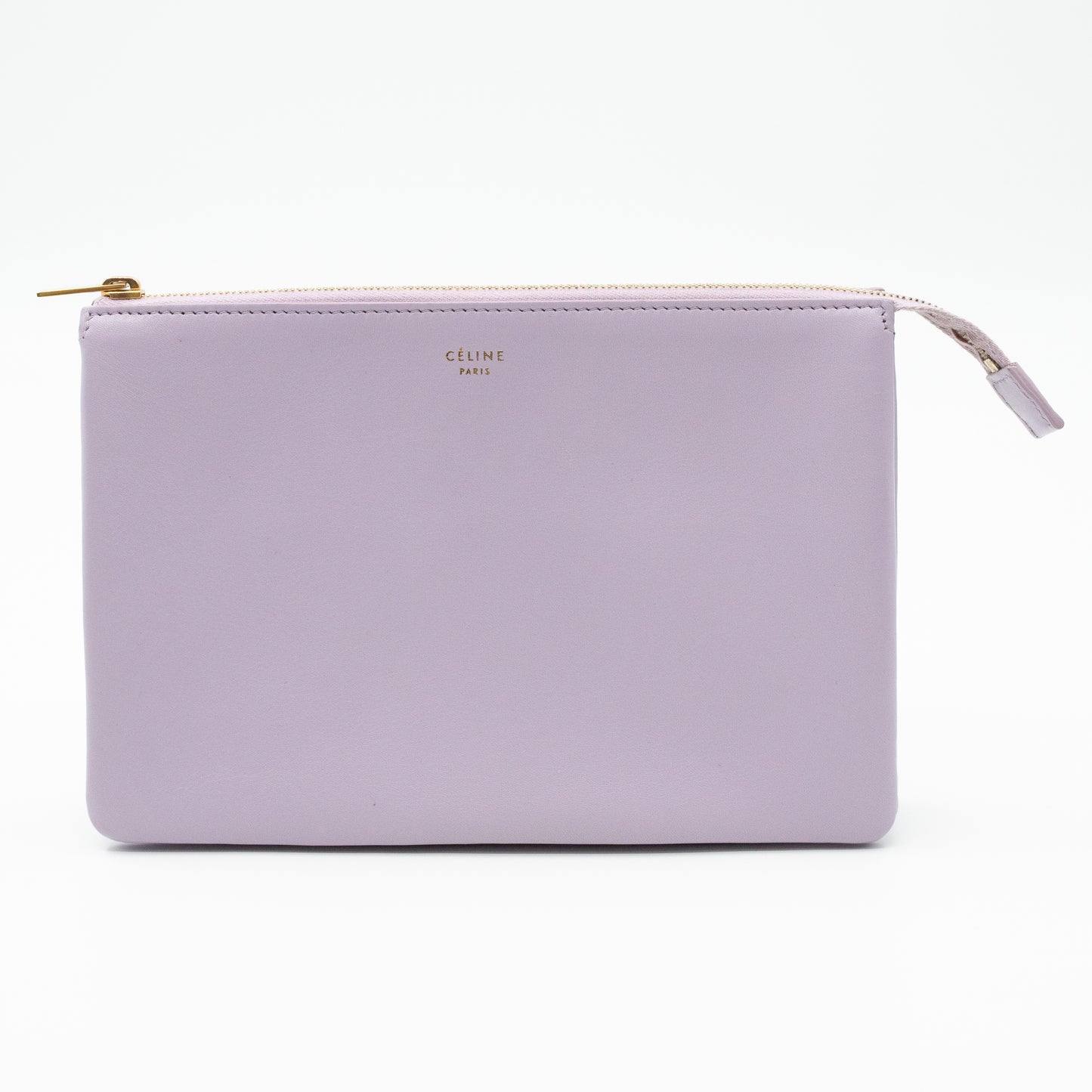 Trio Cosmetic Pouch Lavender Leather