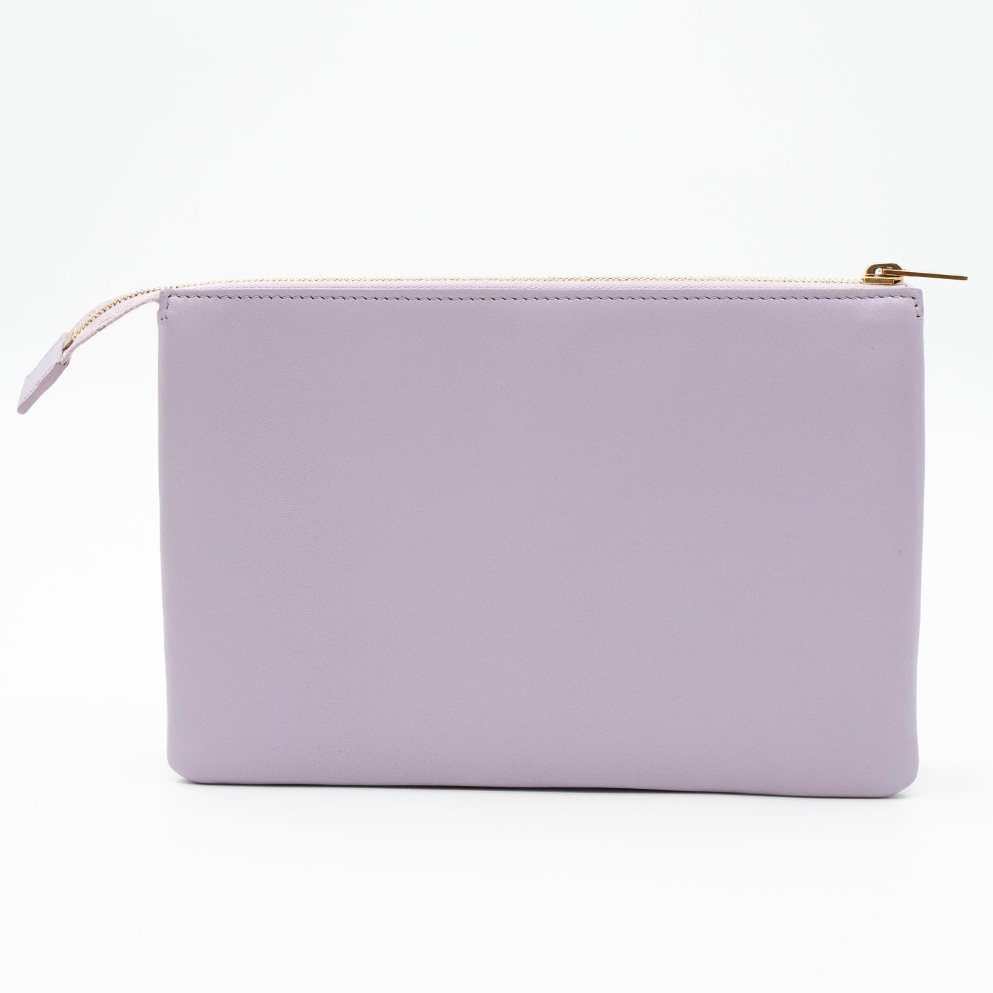 Trio Cosmetic Pouch Lavender Leather