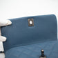 Coco Top Handle Bag Small Blue Caviar
