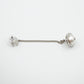 CC Crystal Pearl Drop Earrings Silver