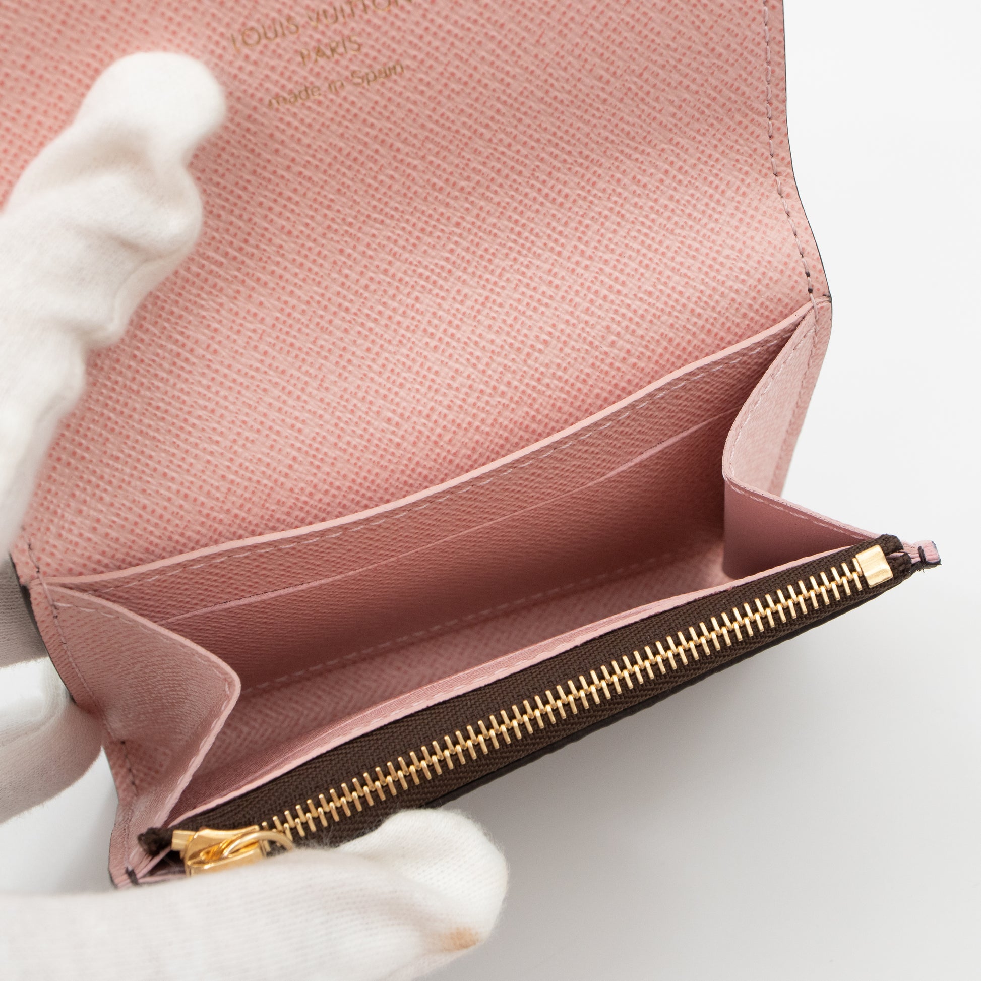 🔥NEW LOUIS VUITTON Rosalie Coin Purse Wallet Monogram Light Pink
