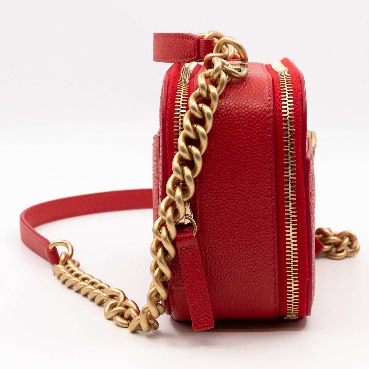 CC Top Handle Camera Bag Small Red Caviar