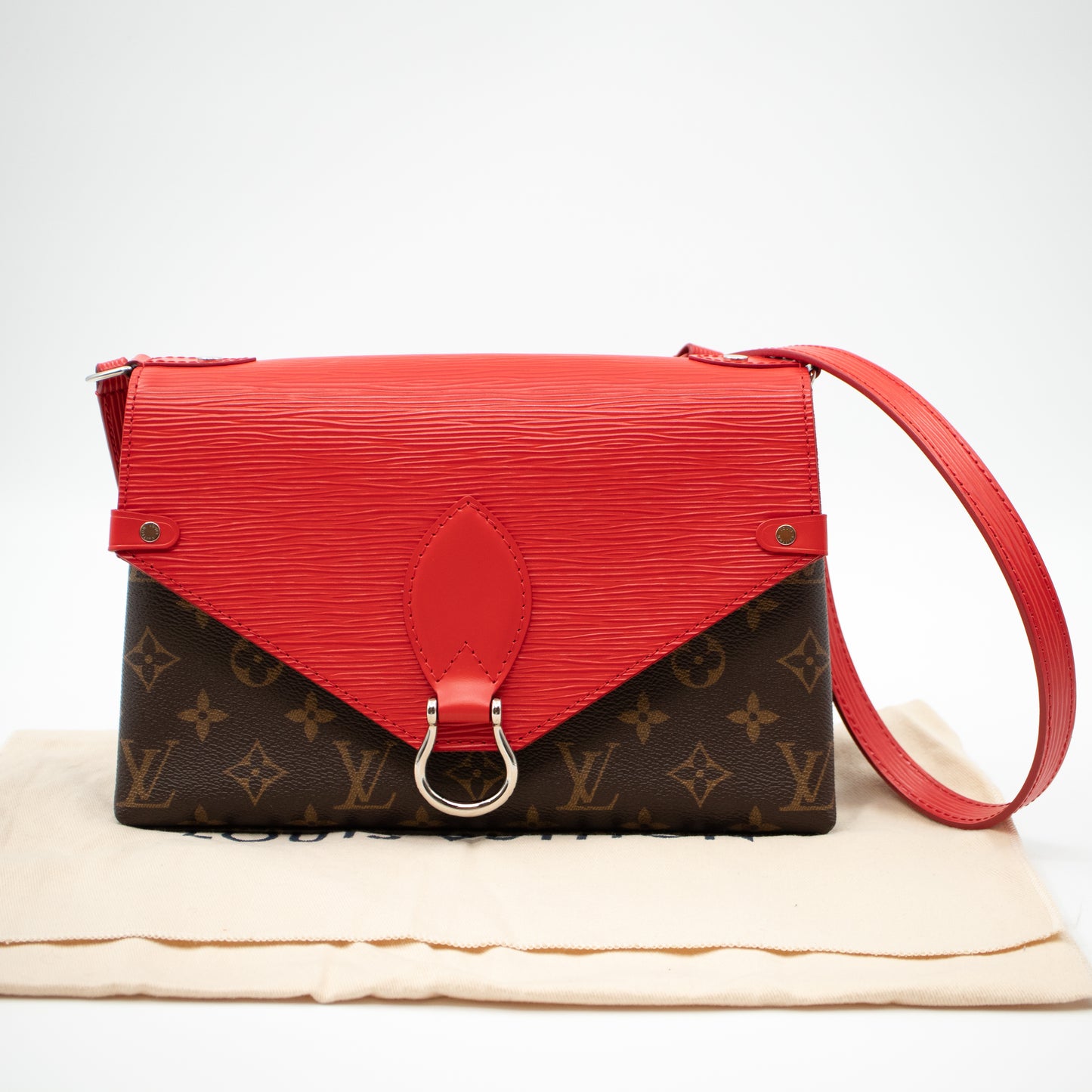 Saint Michel Monogram Epi Red