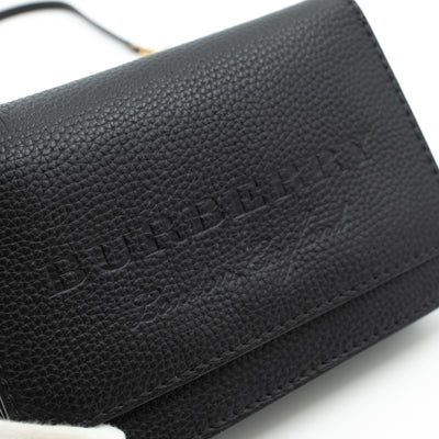 Wallet on Chain Black Leather