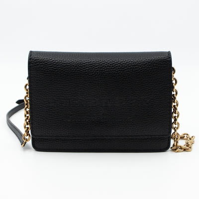Wallet on Chain Black Leather