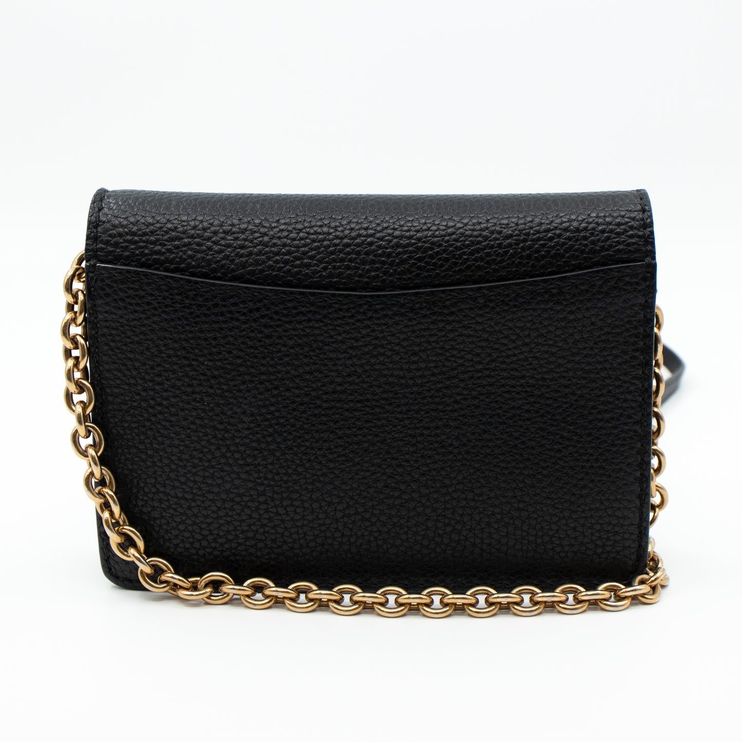 Wallet on Chain Black Leather