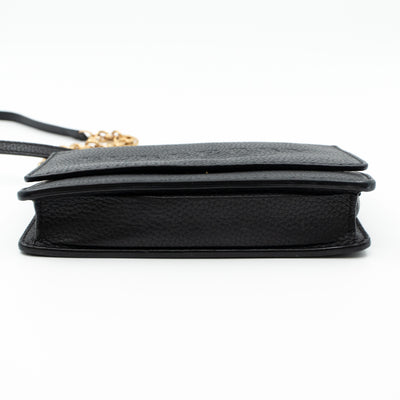 Wallet on Chain Black Leather
