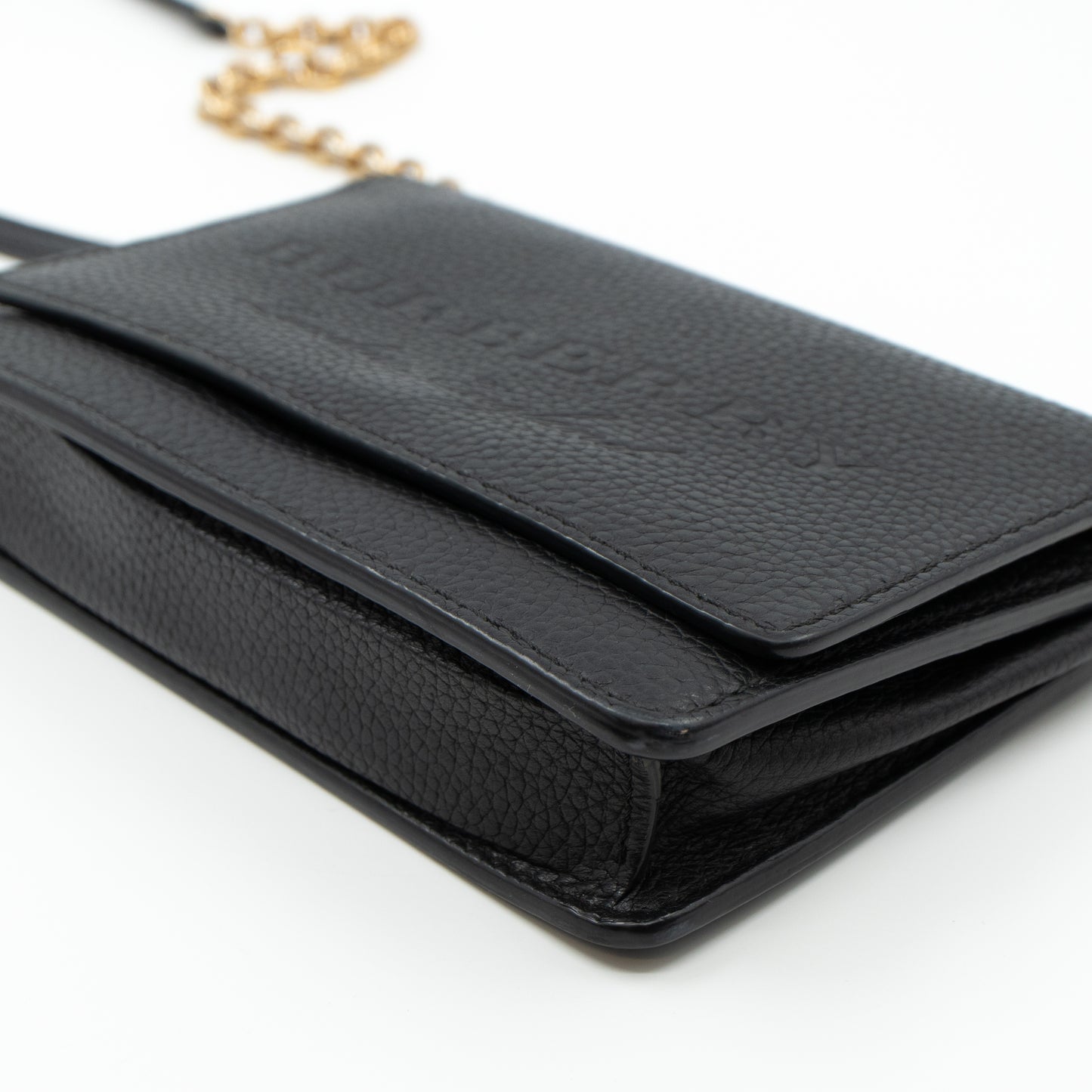 Wallet on Chain Black Leather