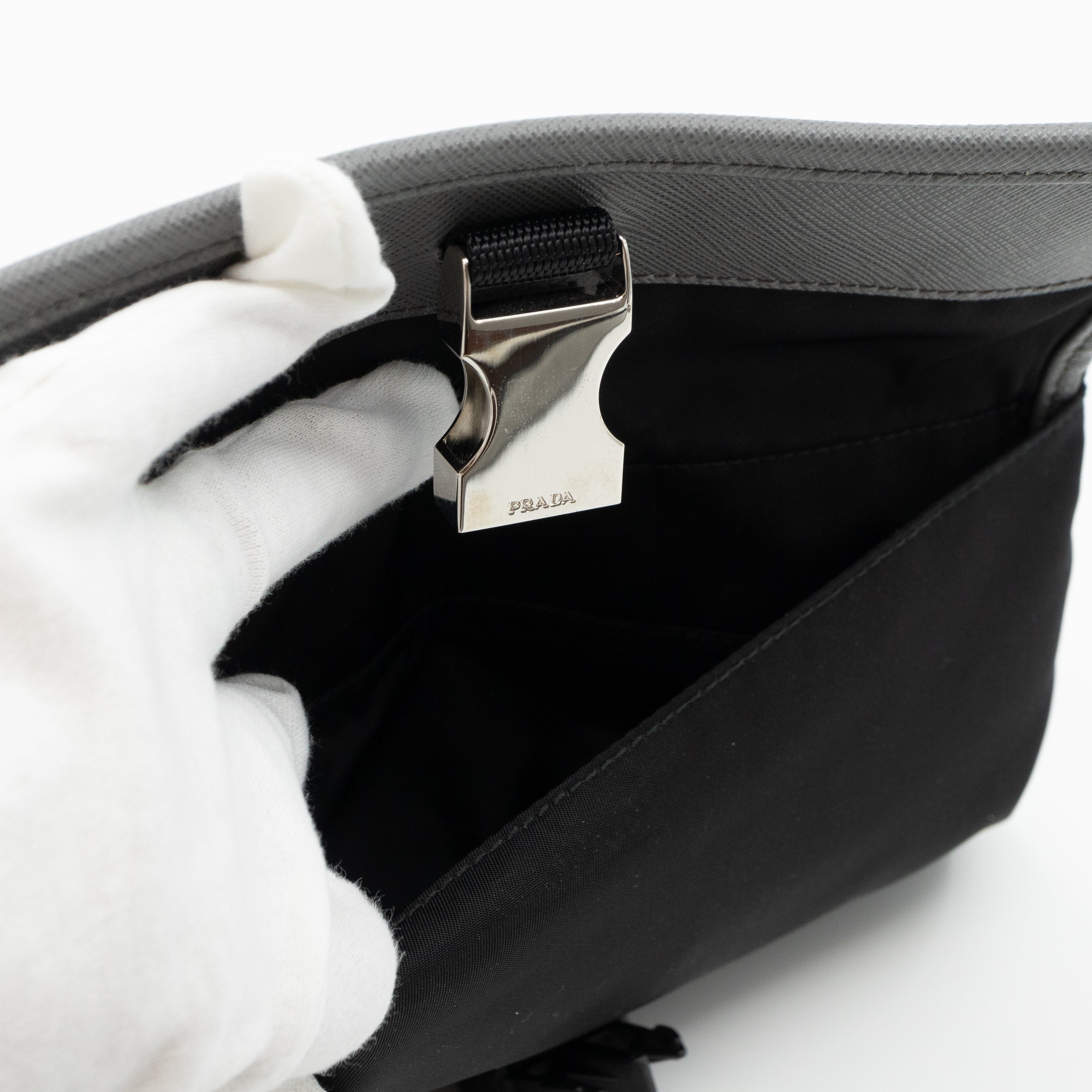 Wristlet Bag Blue & Black Tessuto Nylon